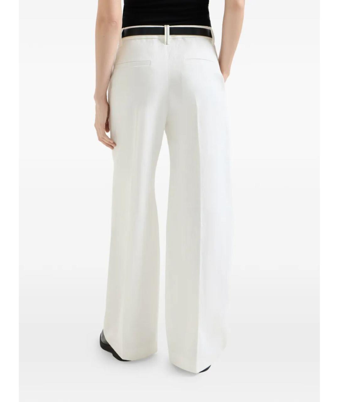 BRUNELLO CUCINELLI Бежевые хлопковые прямые брюки, фото 4