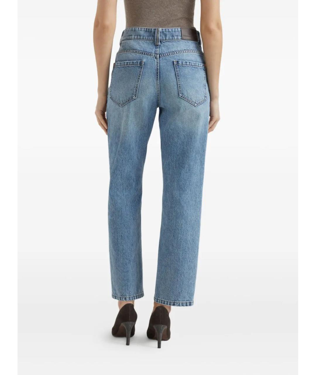 BRUNELLO CUCINELLI Хлопковые прямые джинсы, фото 5