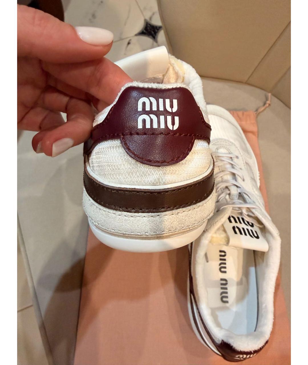 MIU MIU Белые кеды, фото 5