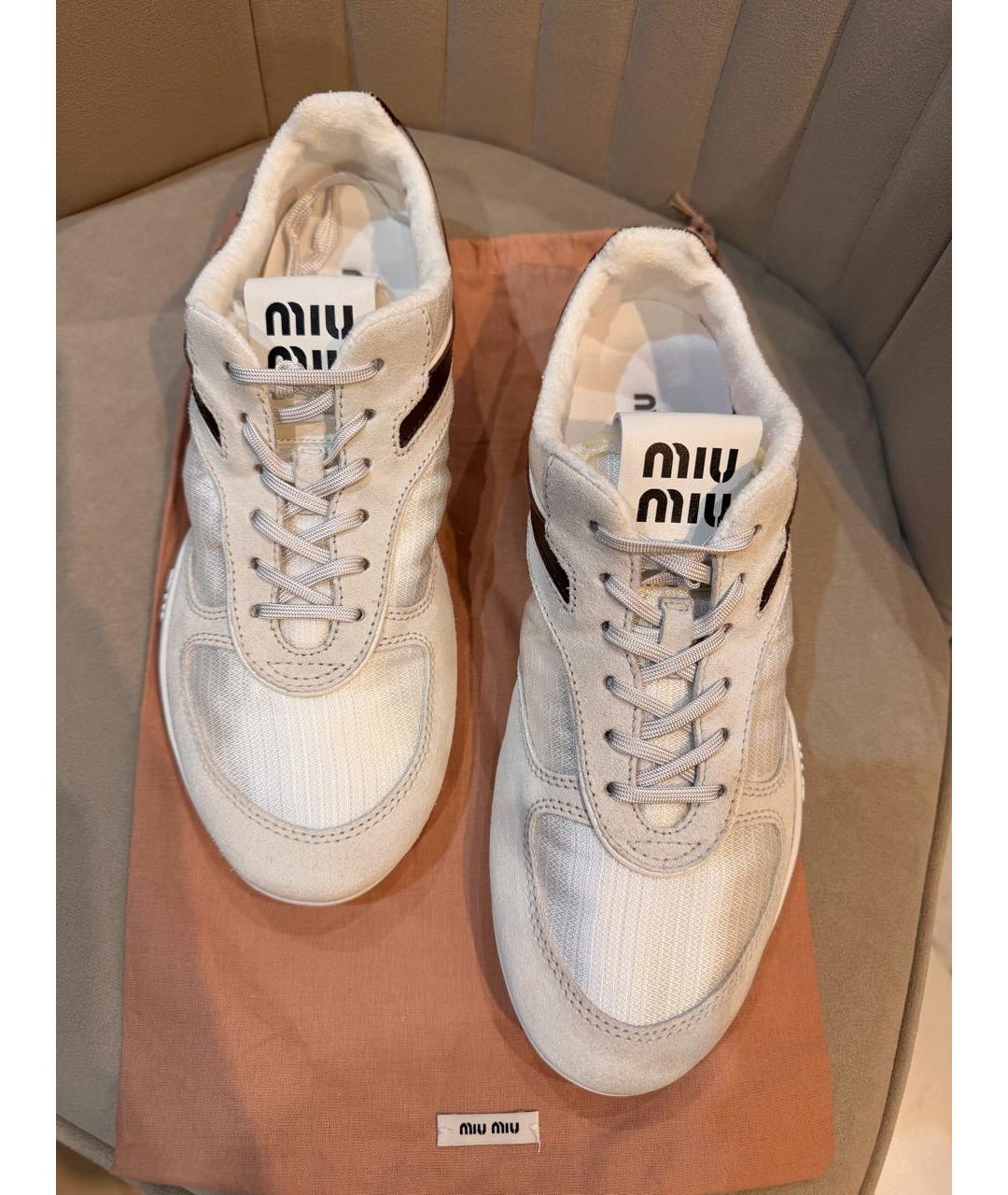 MIU MIU Белые кеды, фото 3