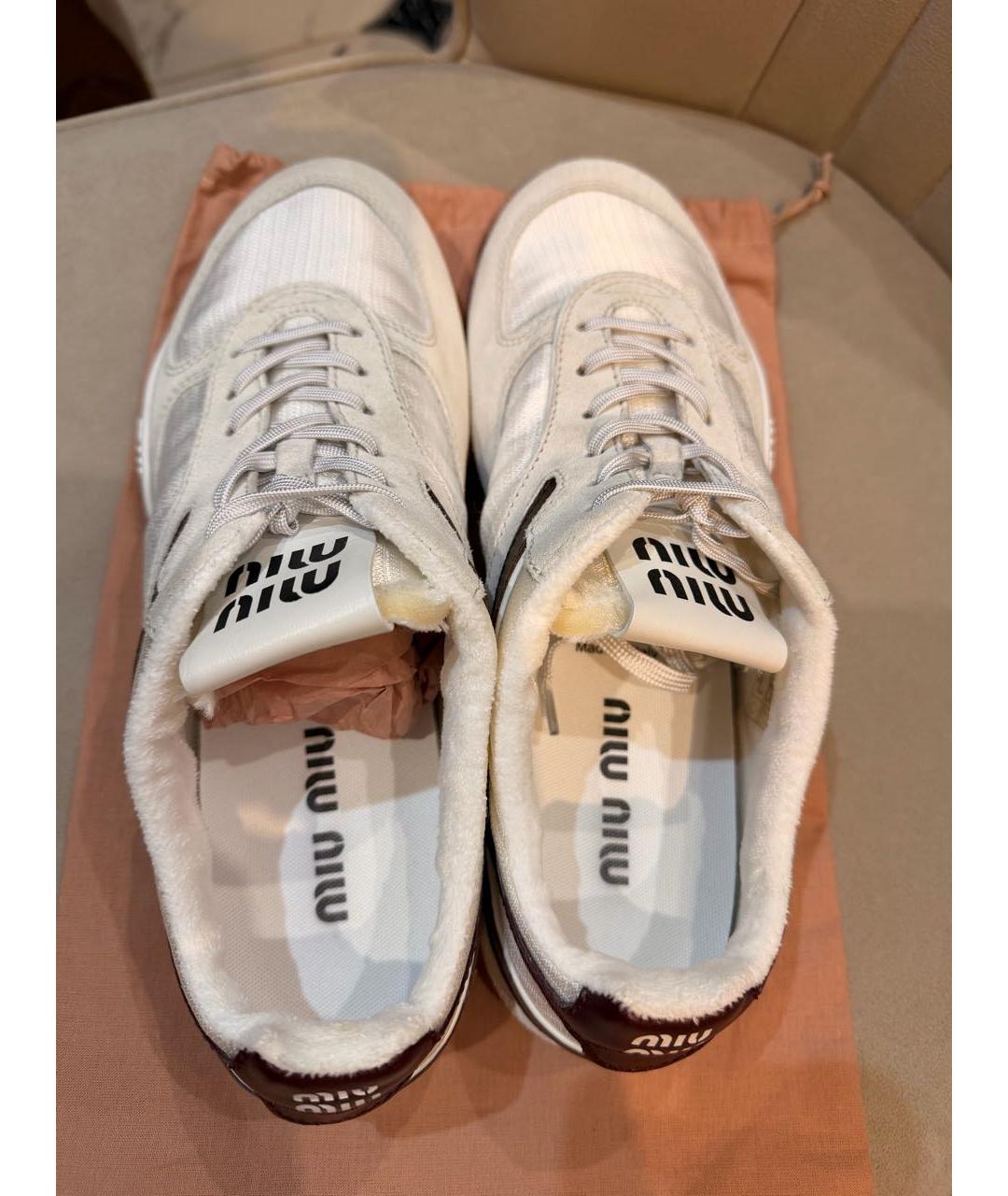 MIU MIU Белые кеды, фото 4
