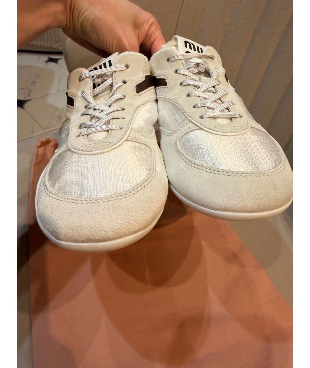 MIU MIU Белые кеды, фото 8