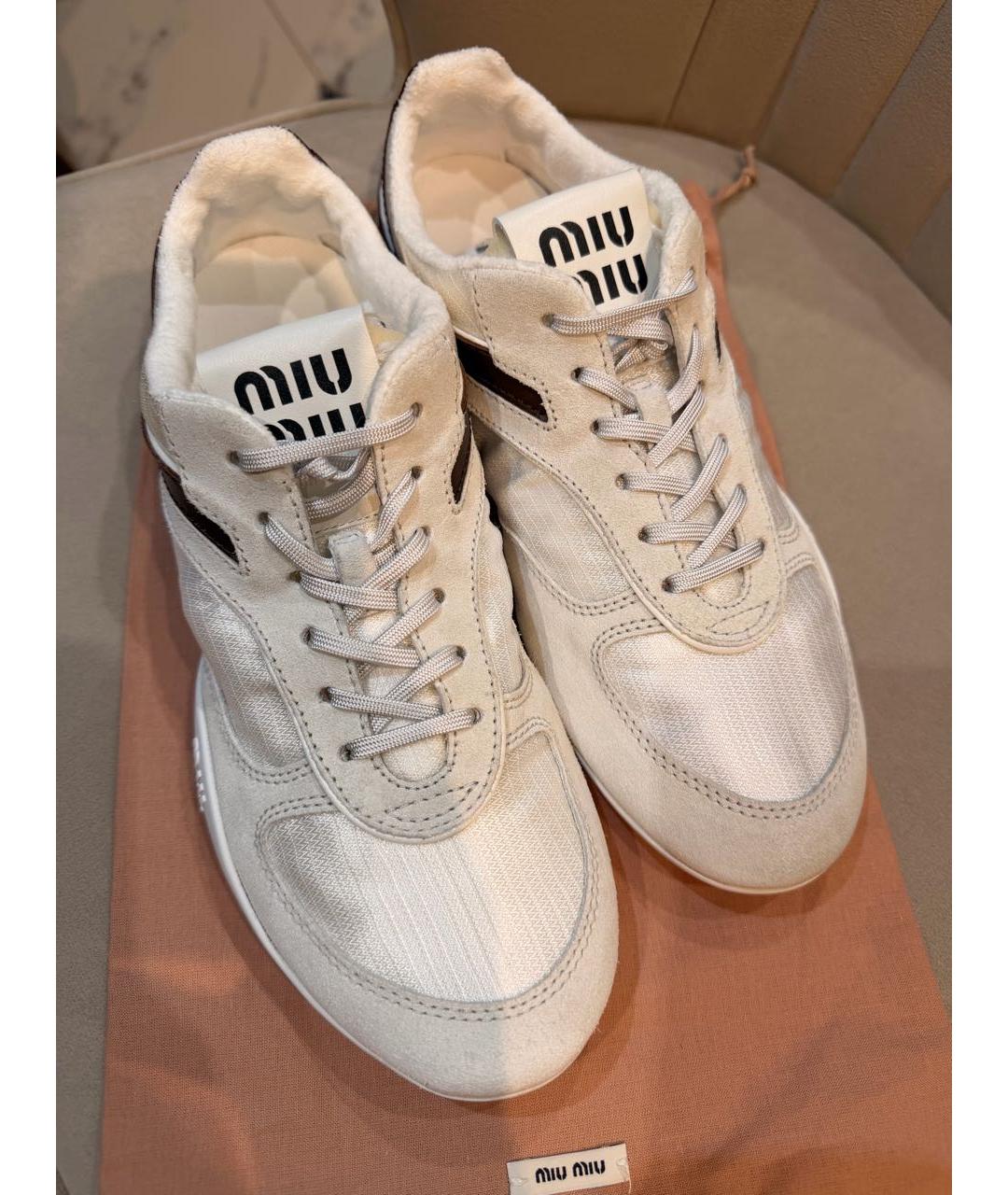 MIU MIU Белые кеды, фото 2