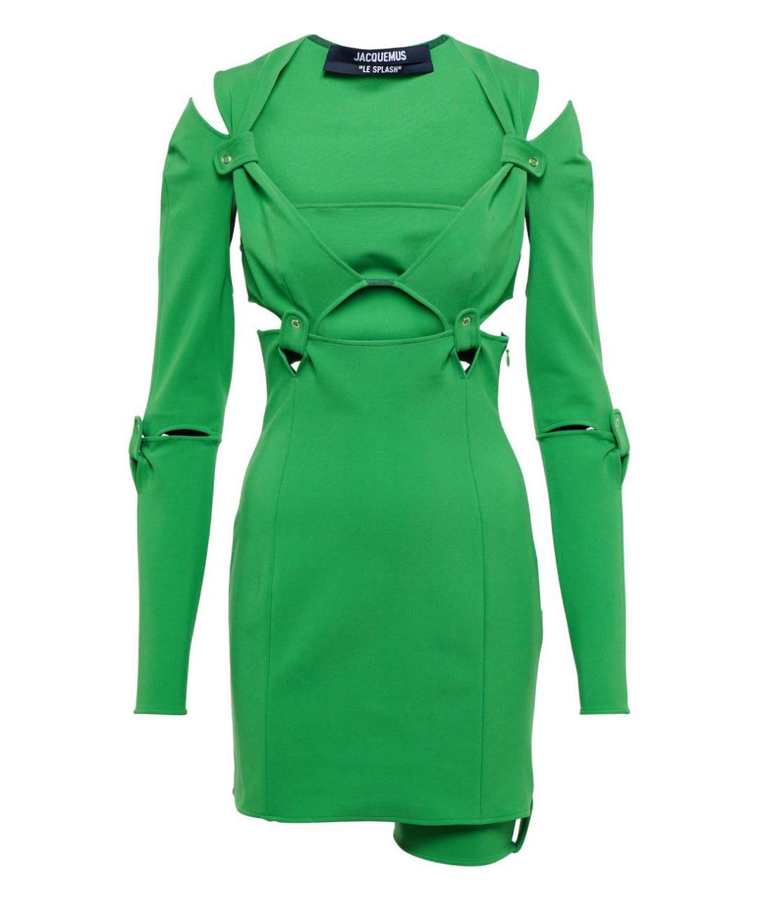 JACQUEMUS Зеленые коктейльное платье, фото 5