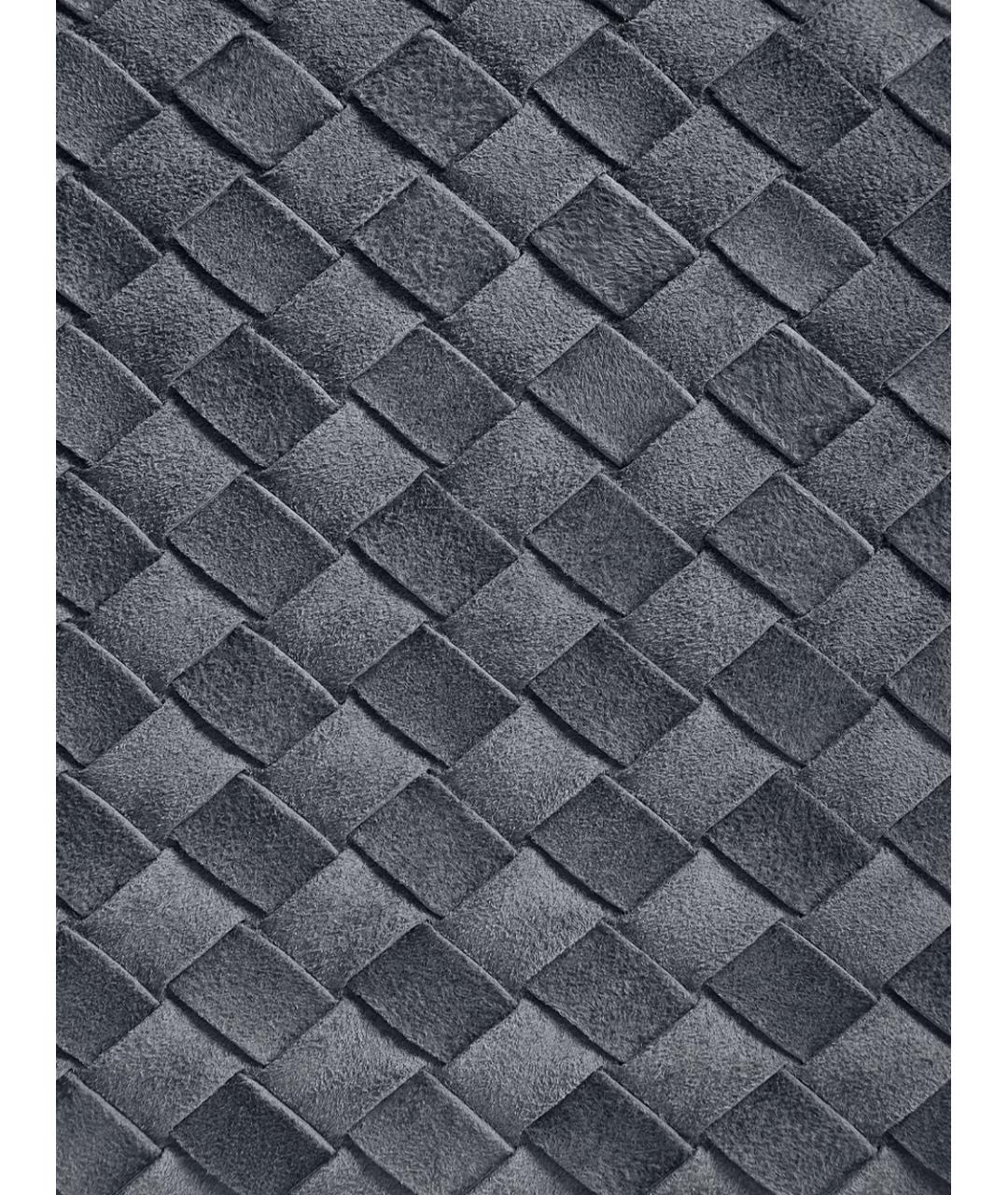 BOTTEGA VENETA Синяя замшевая сумка с короткими ручками, фото 4