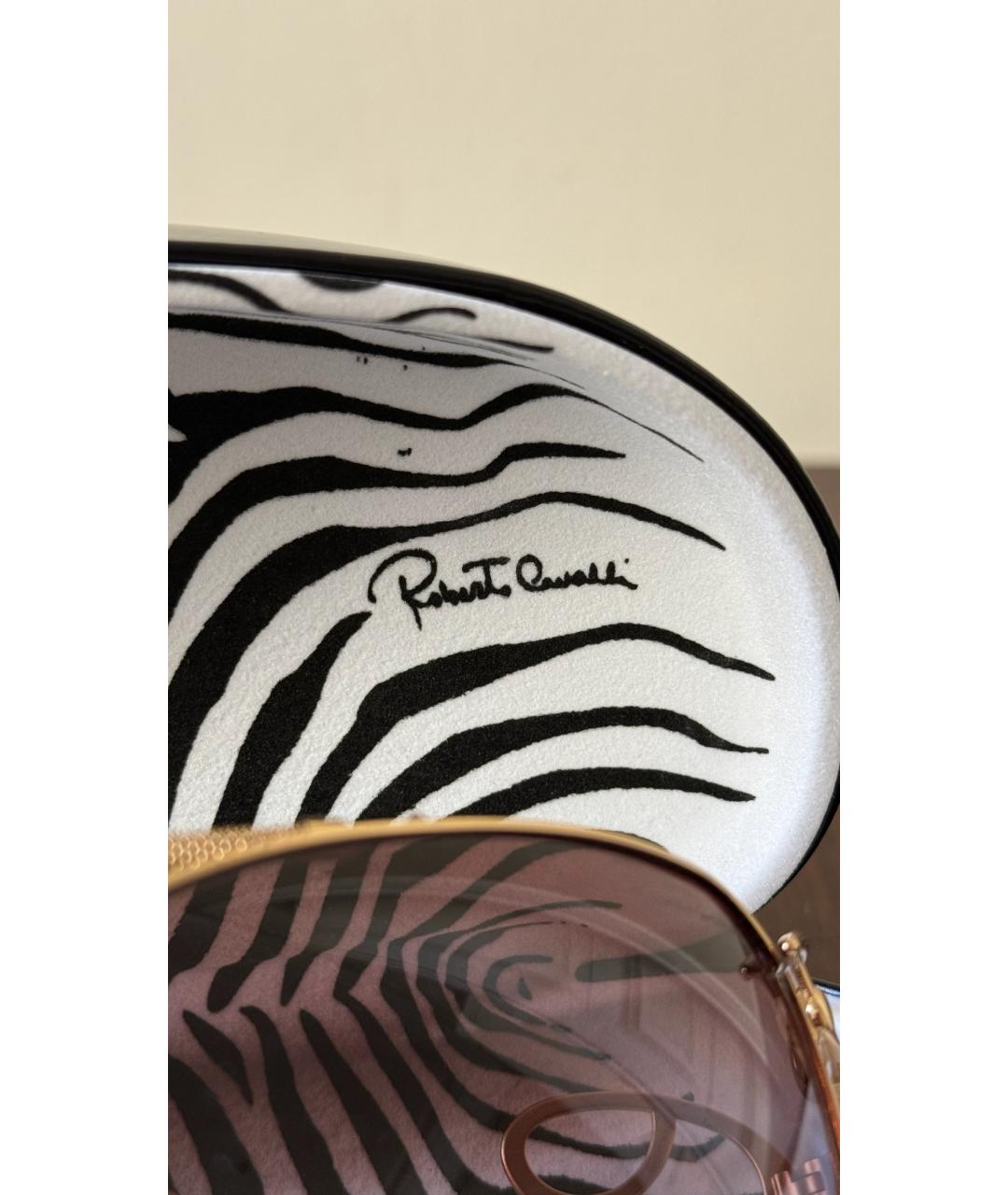 ROBERTO CAVALLI Золотые солнцезащитные очки, фото 4