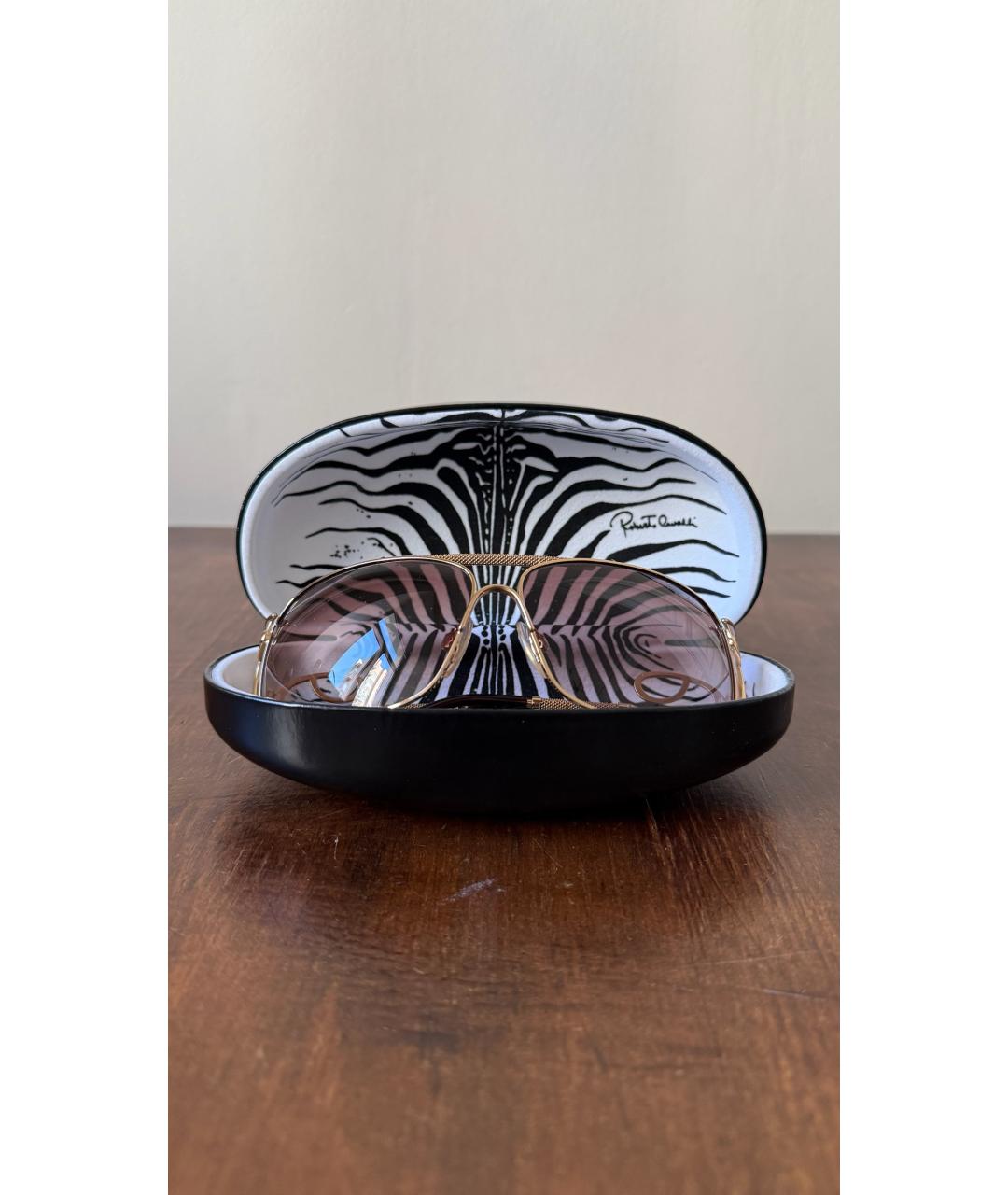 ROBERTO CAVALLI Золотые солнцезащитные очки, фото 2