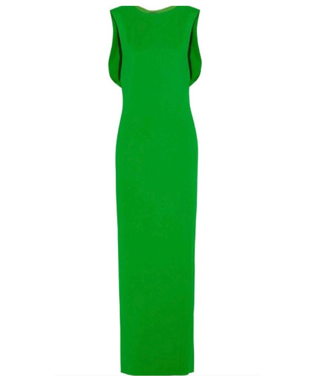 LANVIN Зеленые вискозное вечернее платье, фото 10
