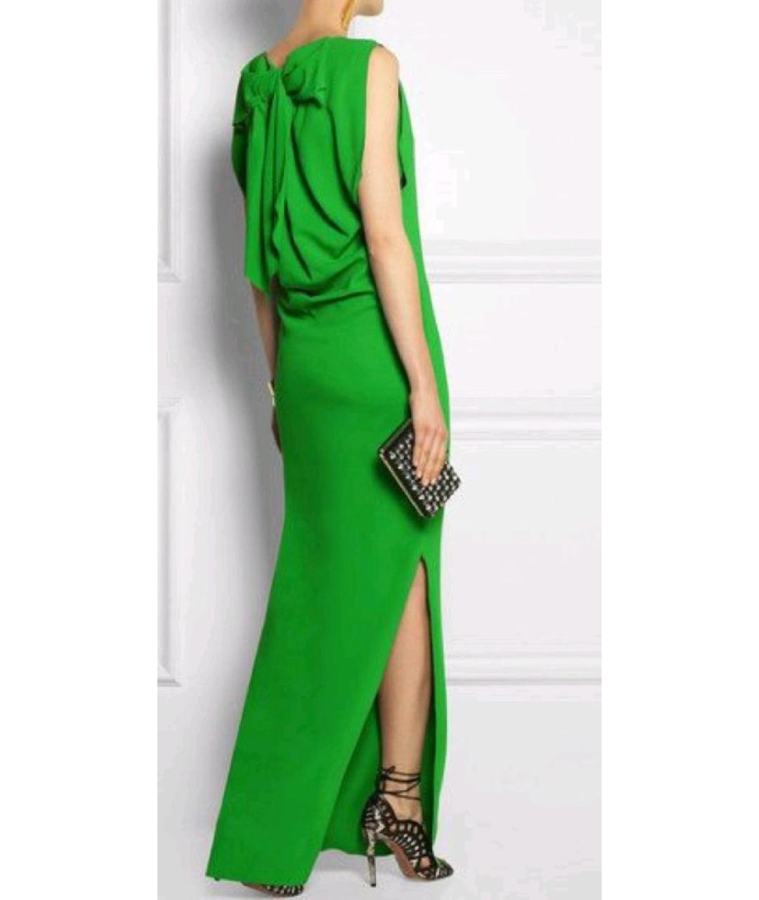 LANVIN Зеленые вискозное вечернее платье, фото 7
