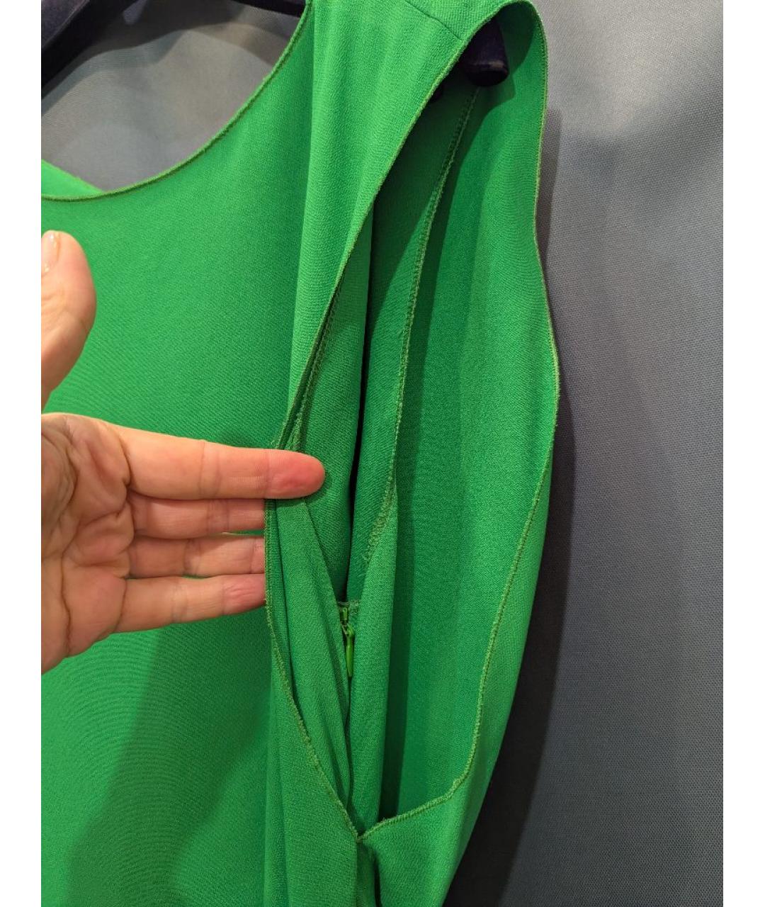LANVIN Зеленые вискозное вечернее платье, фото 5