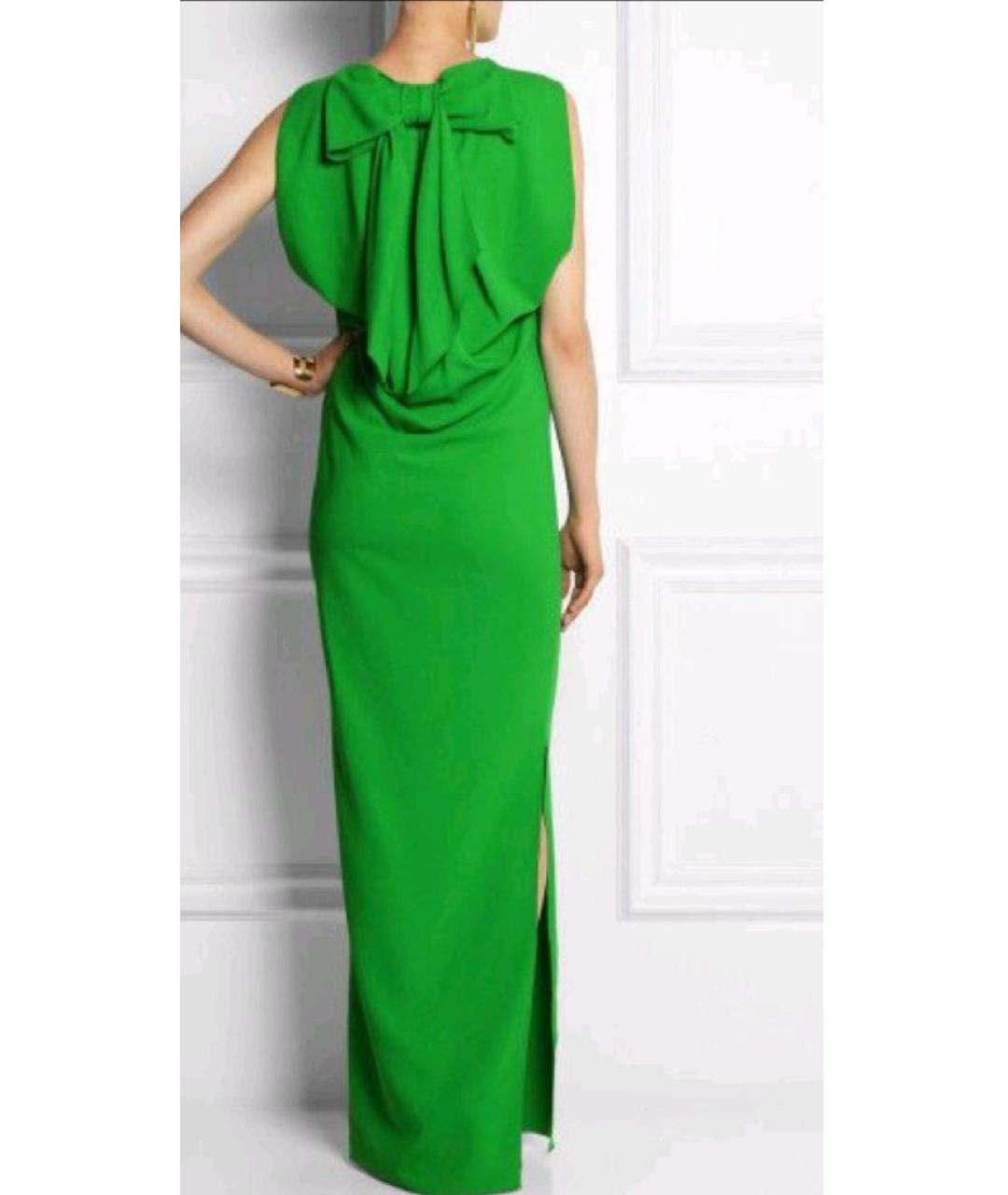 LANVIN Зеленые вискозное вечернее платье, фото 8