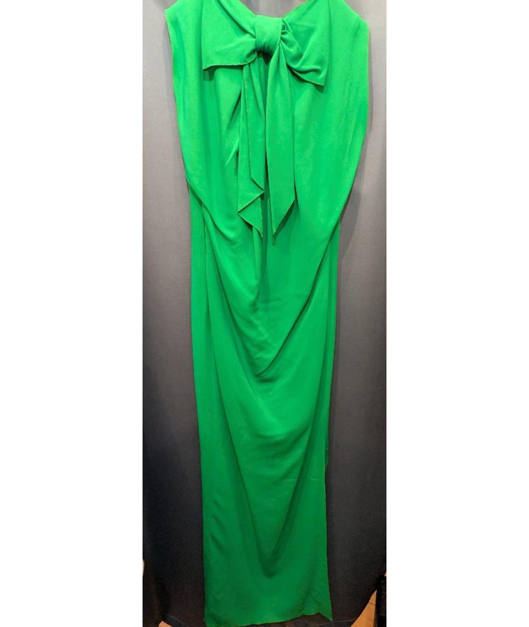 LANVIN Зеленые вискозное вечернее платье, фото 2