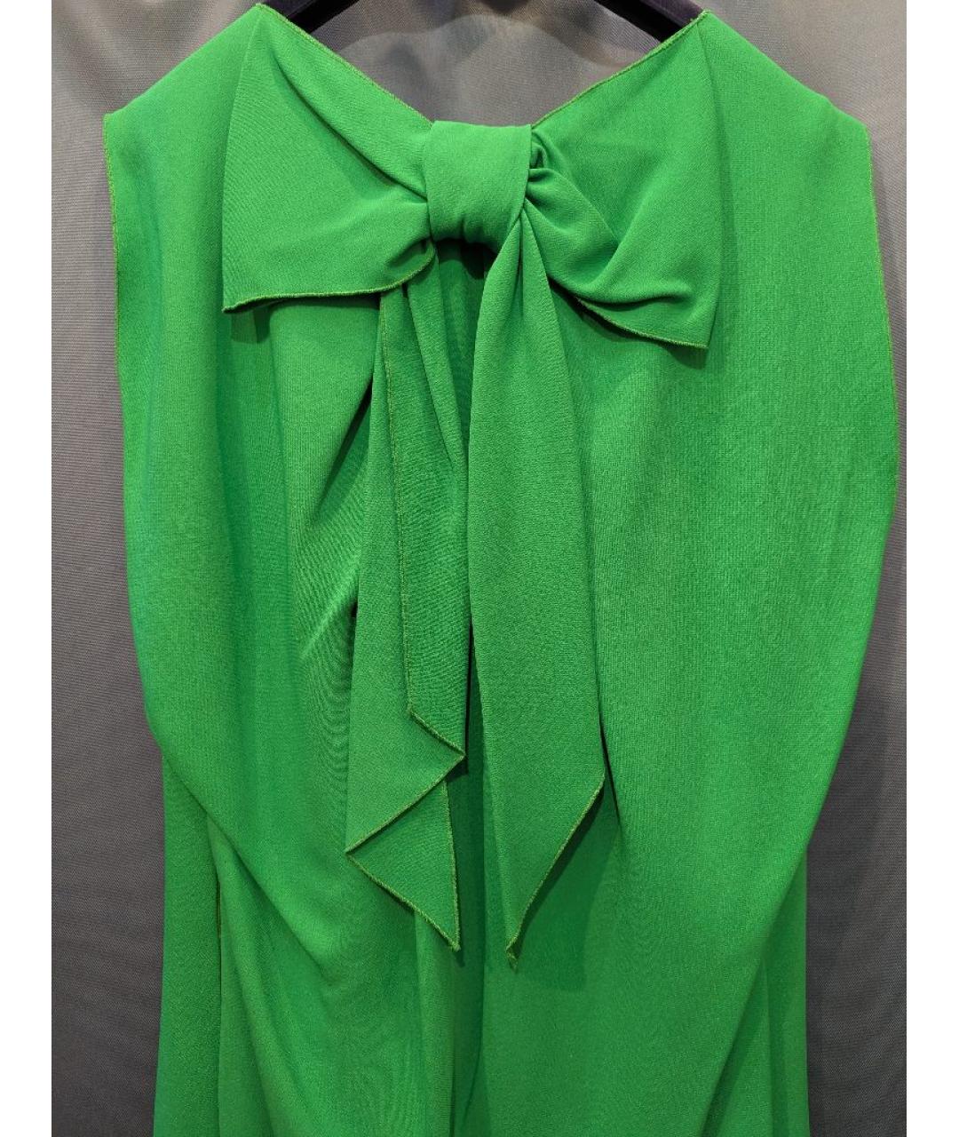 LANVIN Зеленые вискозное вечернее платье, фото 4