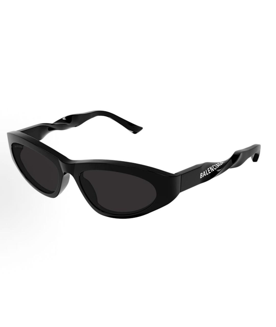 BALENCIAGA Черные пластиковые солнцезащитные очки, фото 2