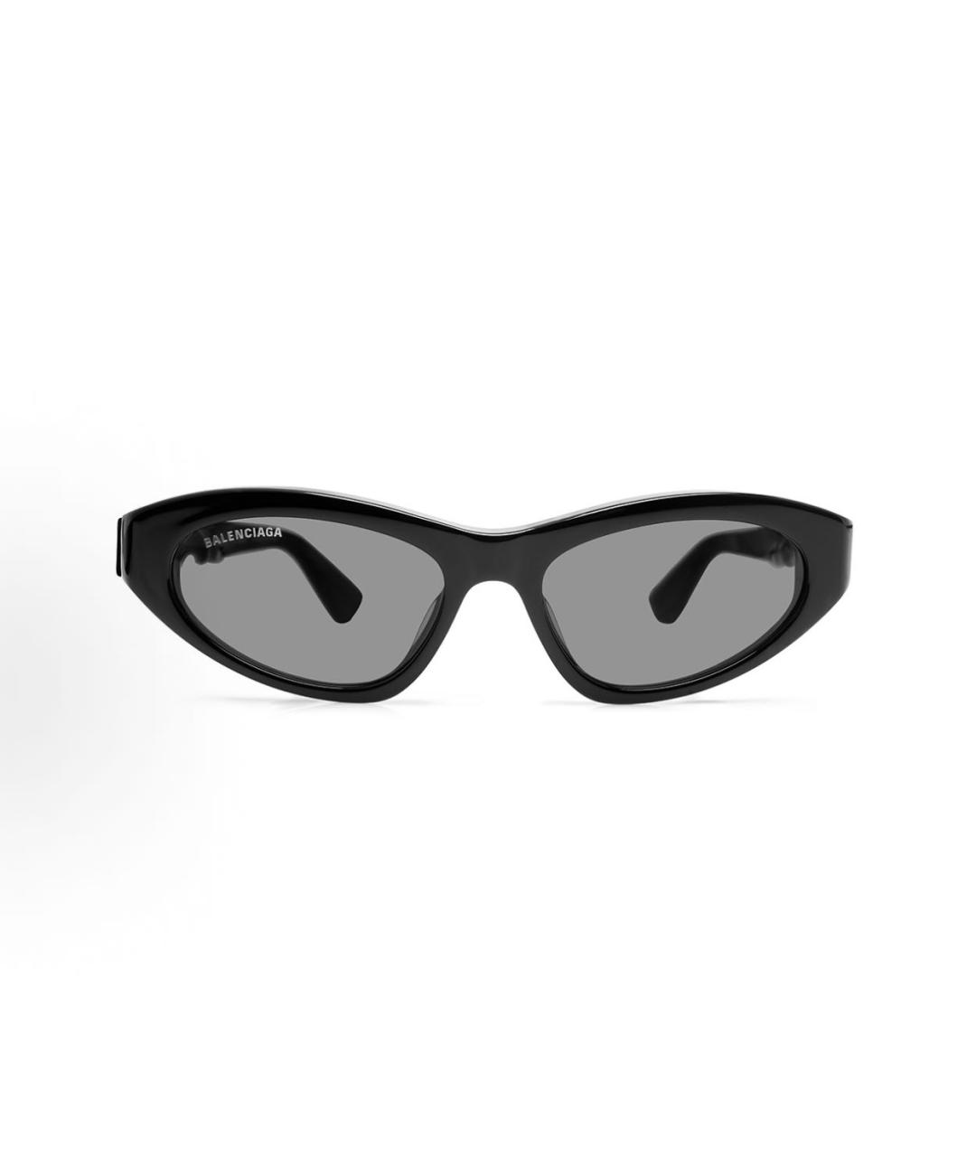 BALENCIAGA Черные пластиковые солнцезащитные очки, фото 9
