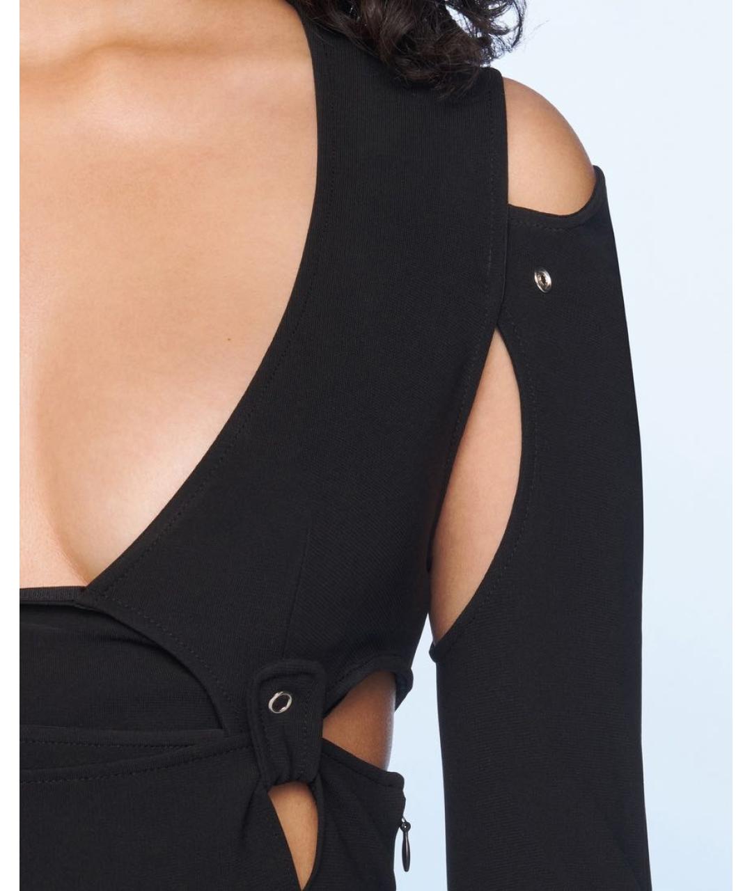 JACQUEMUS Черное коктейльное платье, фото 5