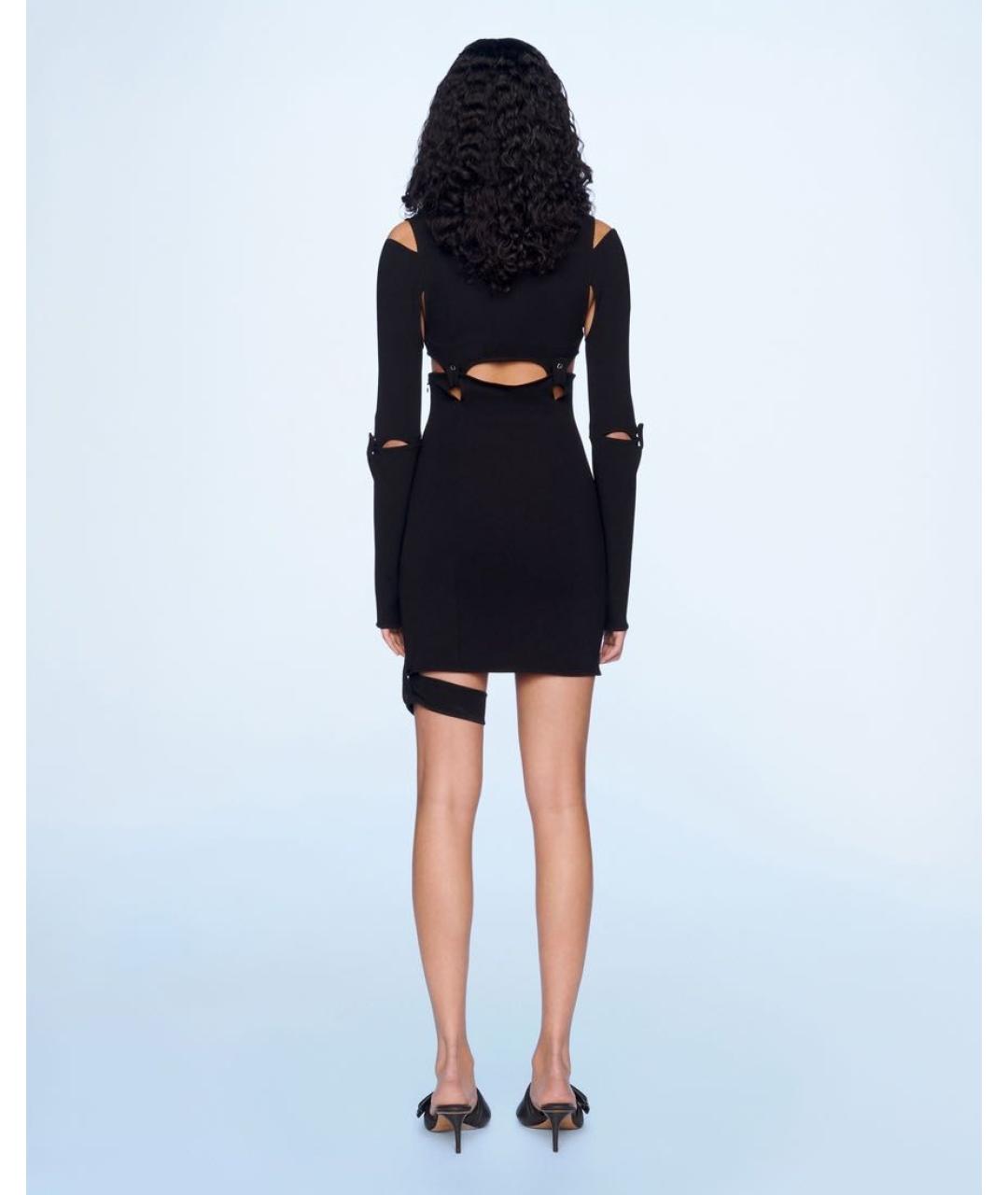 JACQUEMUS Черное коктейльное платье, фото 4