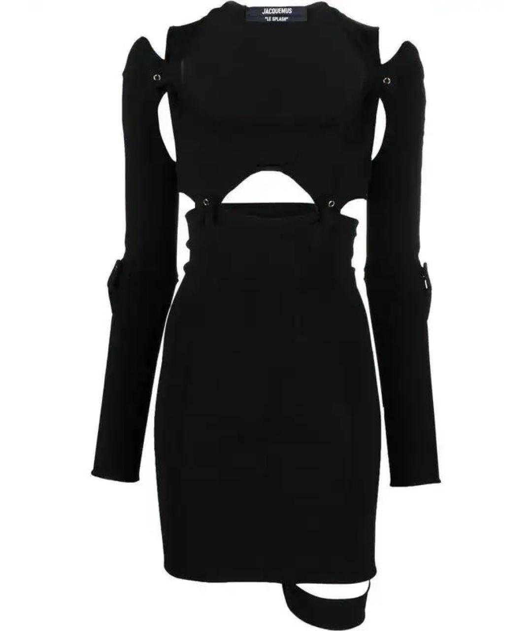 JACQUEMUS Черное коктейльное платье, фото 6
