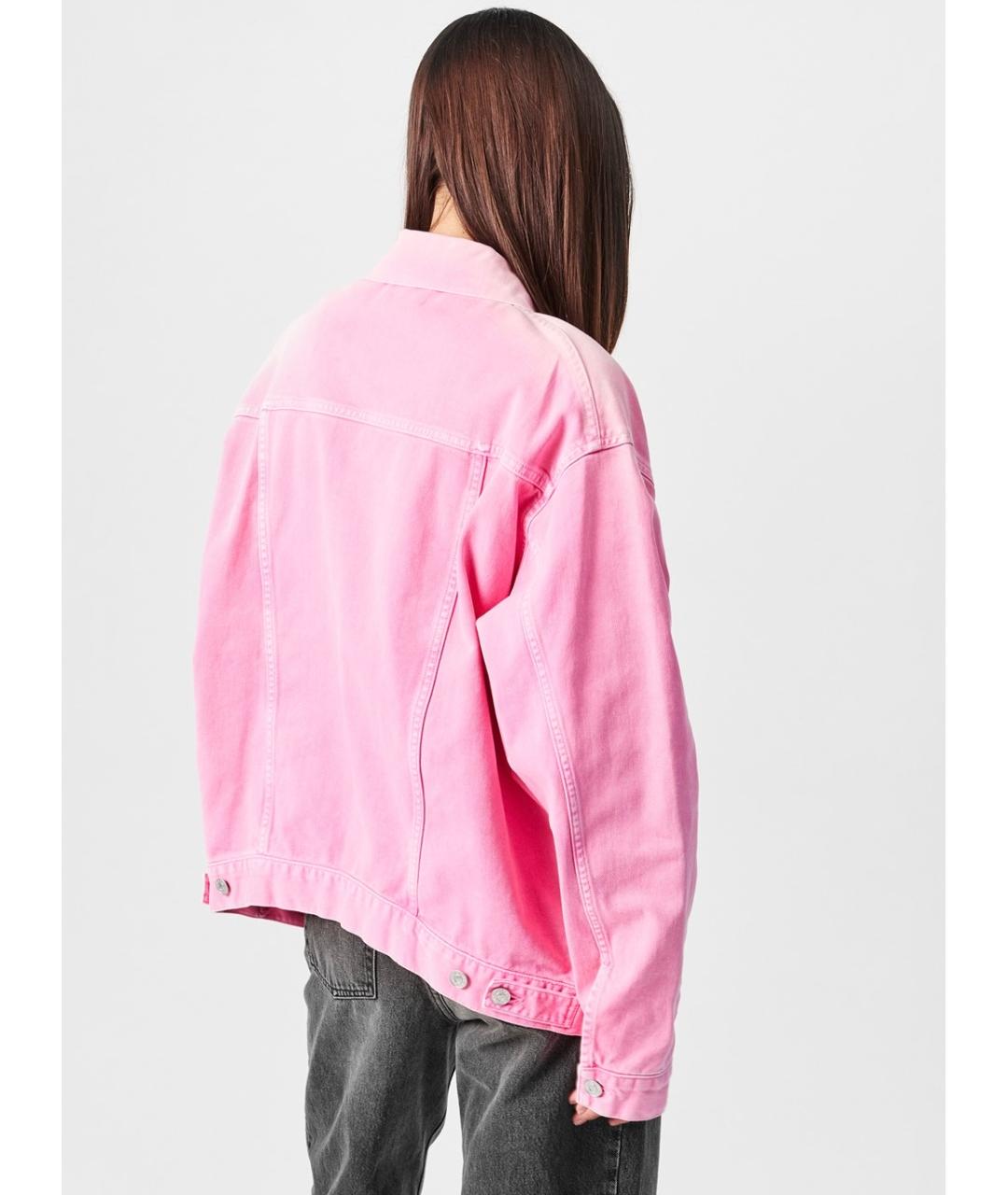 BALENCIAGA Розовая хлопковая куртка, фото 3