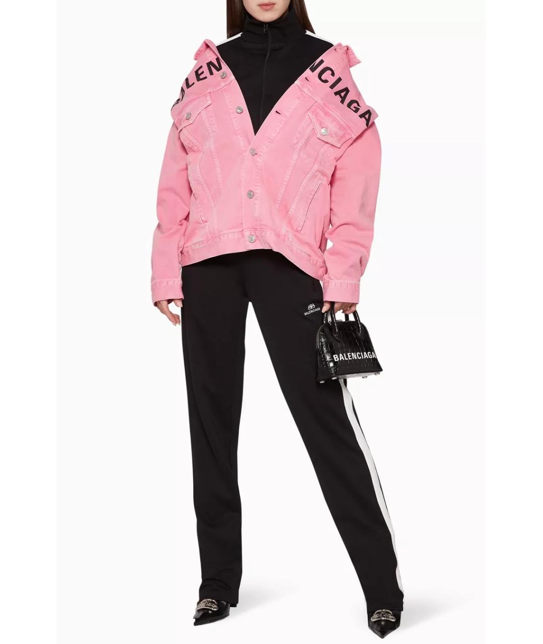 BALENCIAGA Розовая хлопковая куртка, фото 5