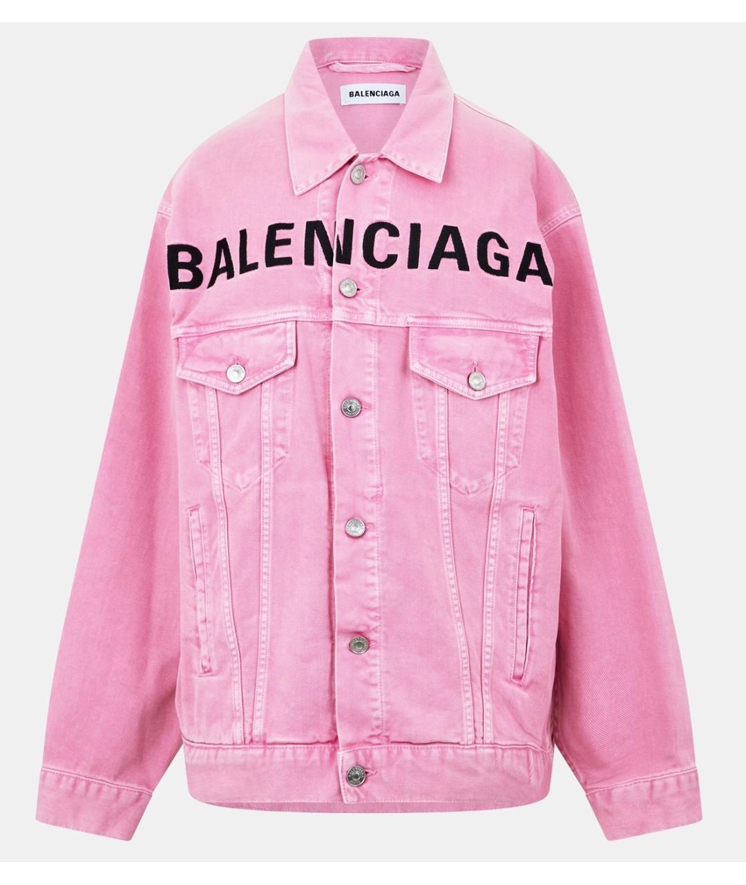 BALENCIAGA Розовая хлопковая куртка, фото 7