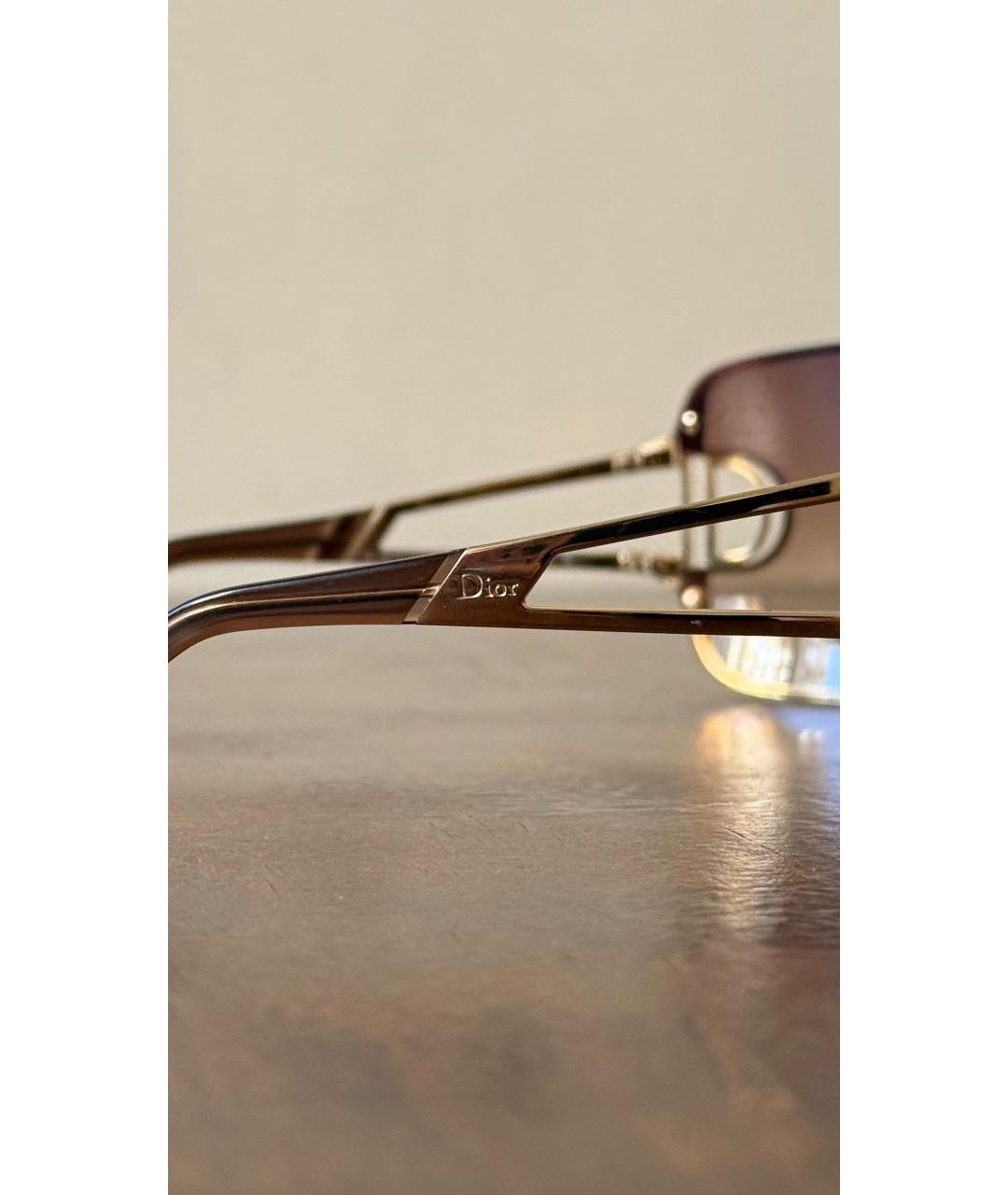 CHRISTIAN DIOR Бежевые солнцезащитные очки, фото 4