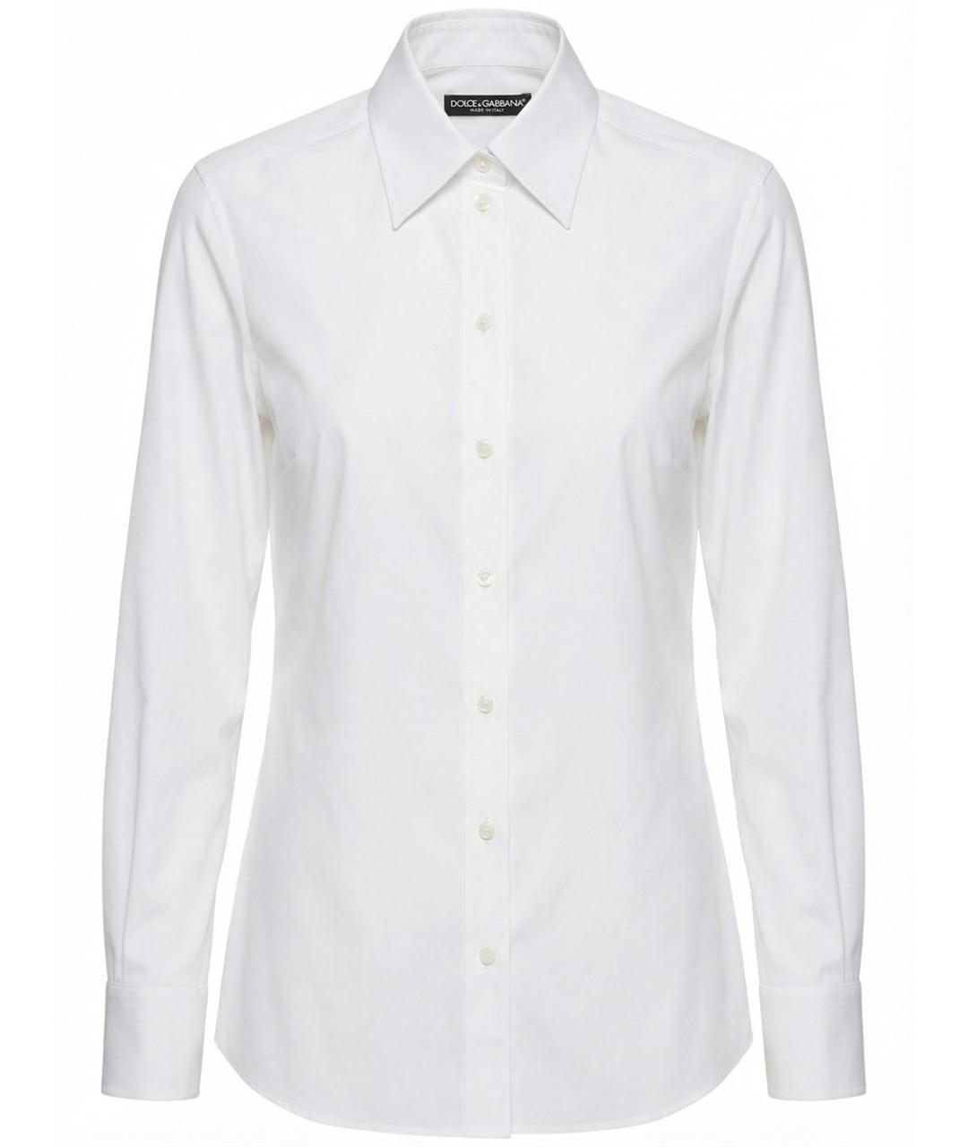 DOLCE&GABBANA Белая хлопковая рубашка, фото 1