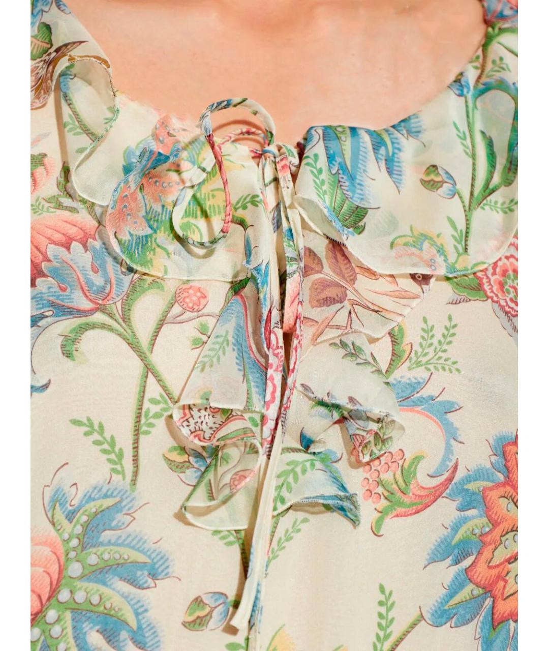 ETRO Мульти шелковое коктейльное платье, фото 4