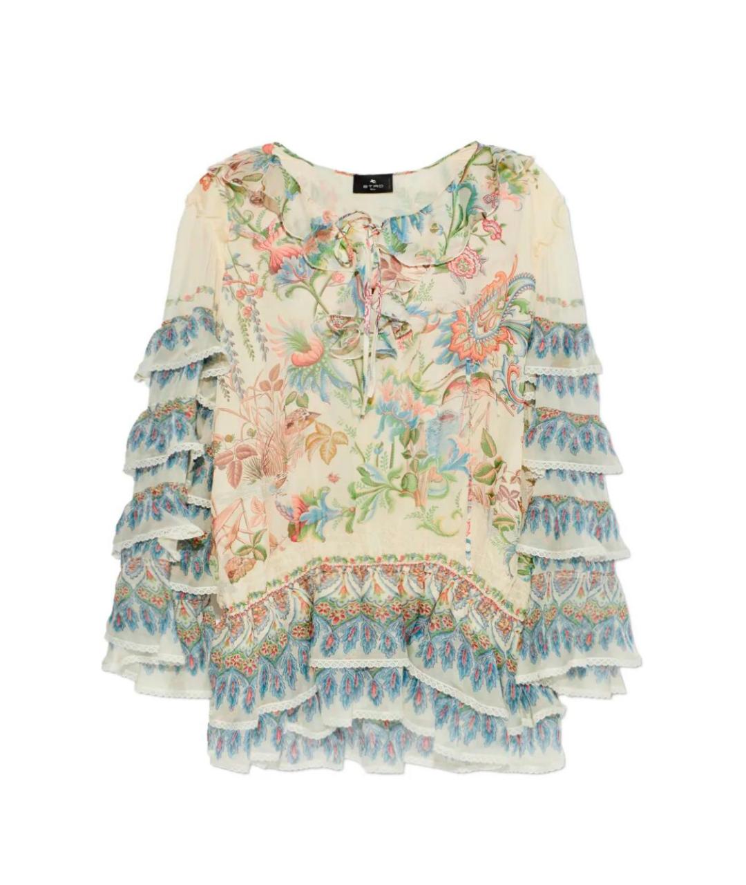 ETRO Мульти шелковое коктейльное платье, фото 1