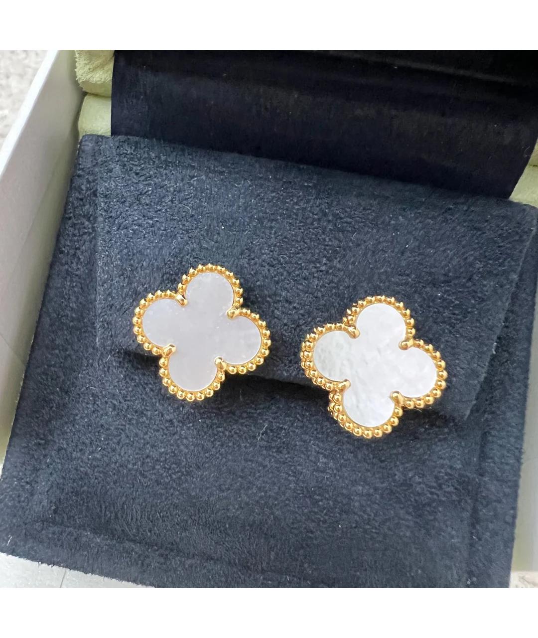 VAN CLEEF & ARPELS Золотые серьги из желтого золота, фото 2