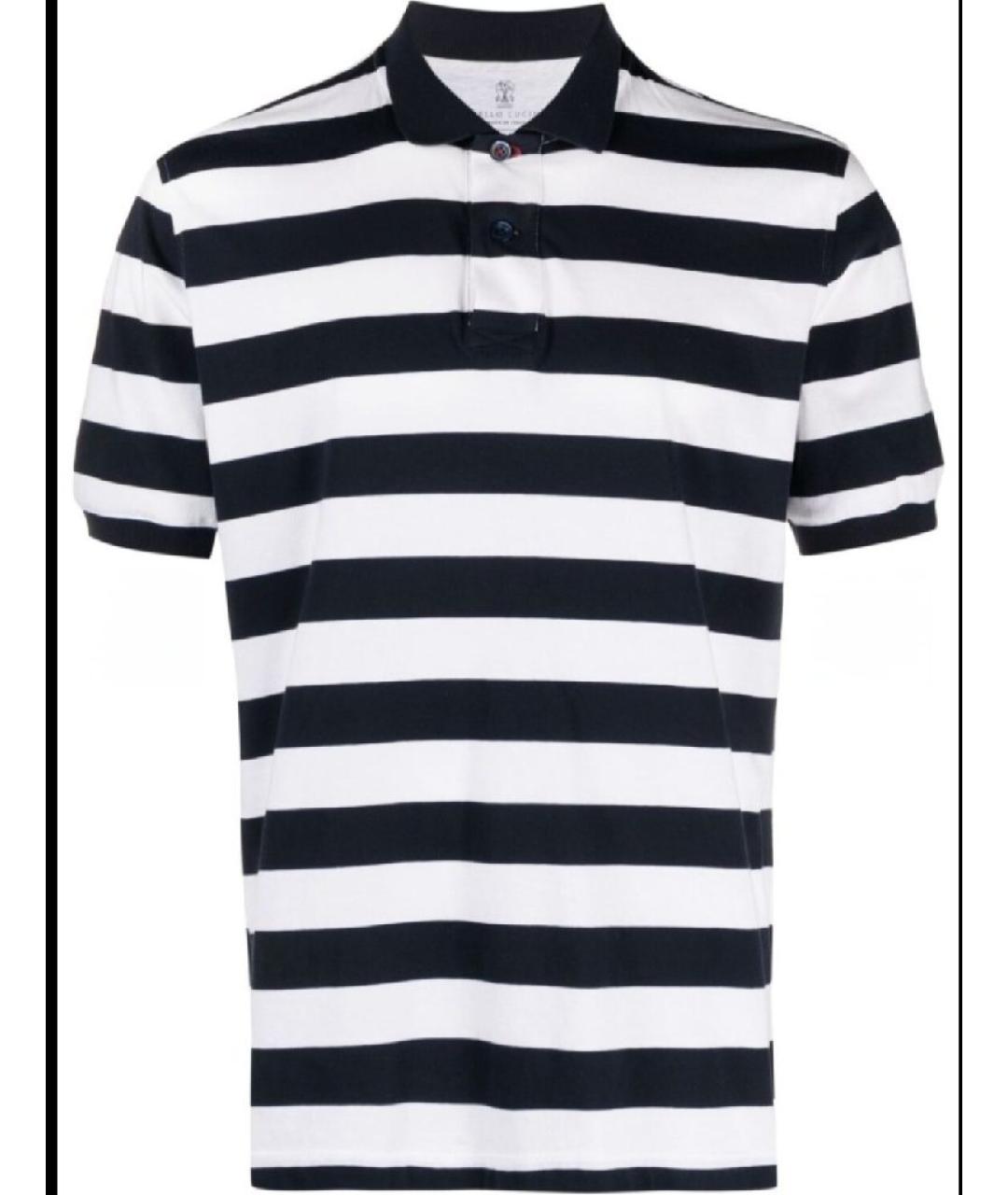 BRUNELLO CUCINELLI Мульти хлопковое поло с коротким рукавом, фото 10