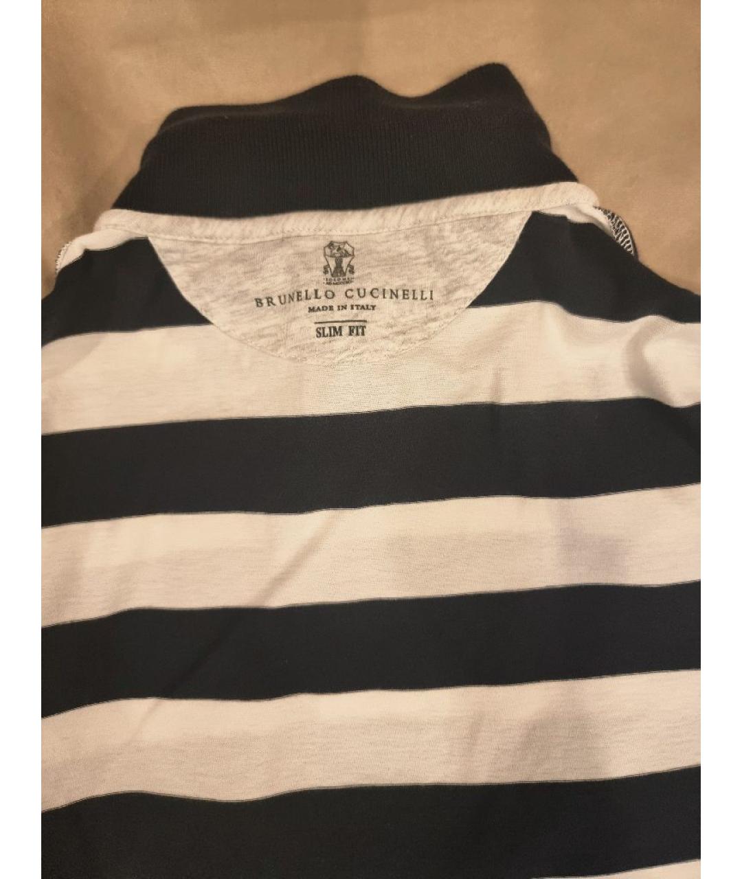 BRUNELLO CUCINELLI Мульти хлопковое поло с коротким рукавом, фото 3
