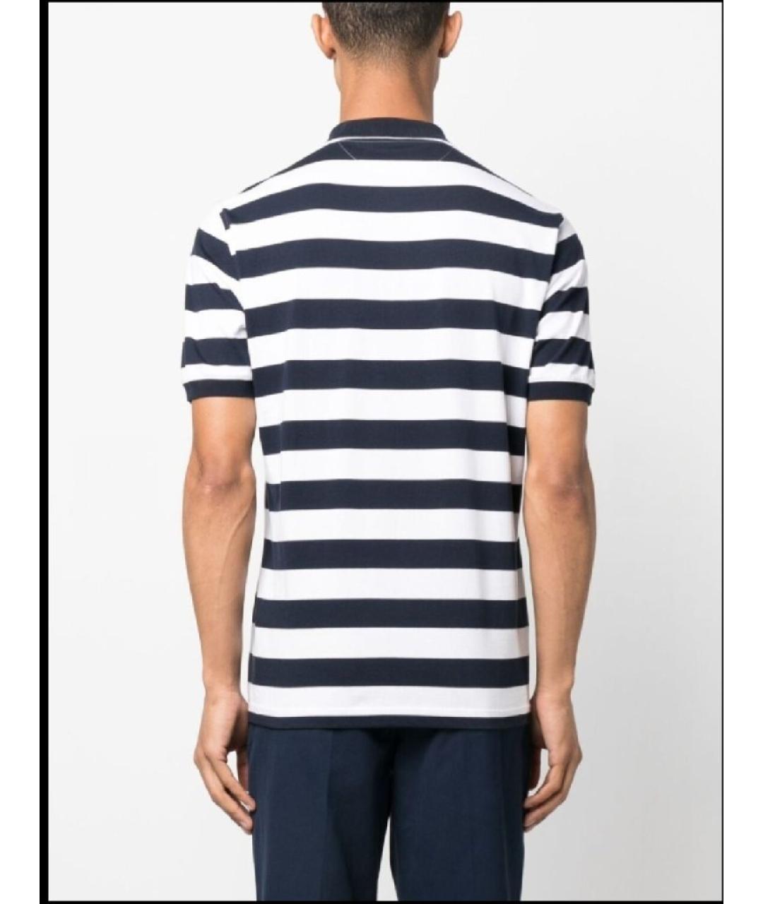 BRUNELLO CUCINELLI Мульти хлопковое поло с коротким рукавом, фото 9