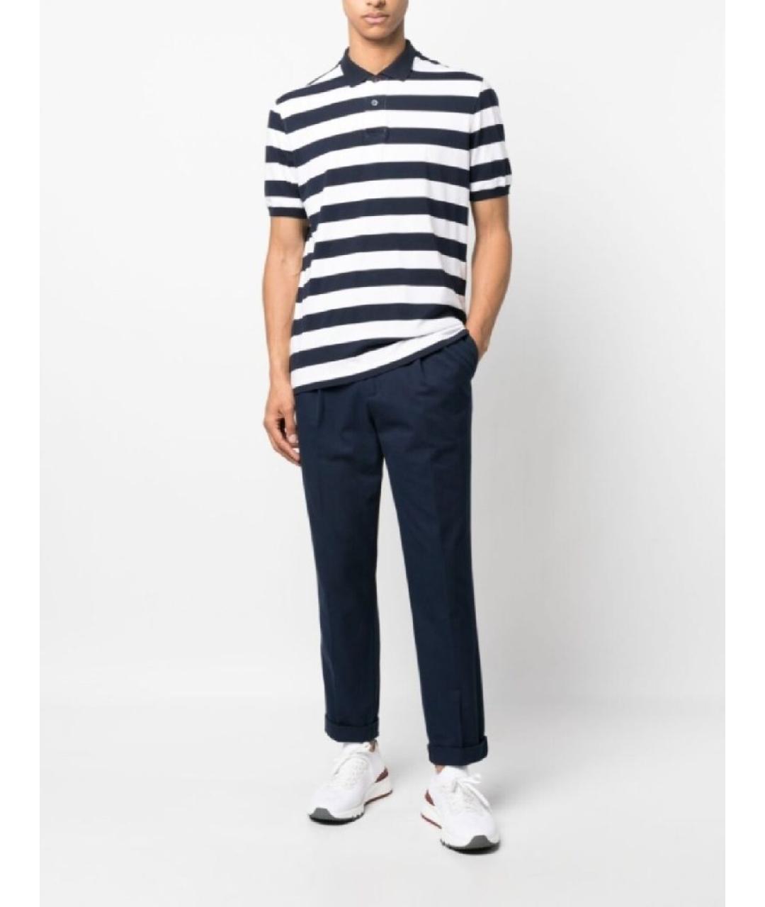 BRUNELLO CUCINELLI Мульти хлопковое поло с коротким рукавом, фото 7