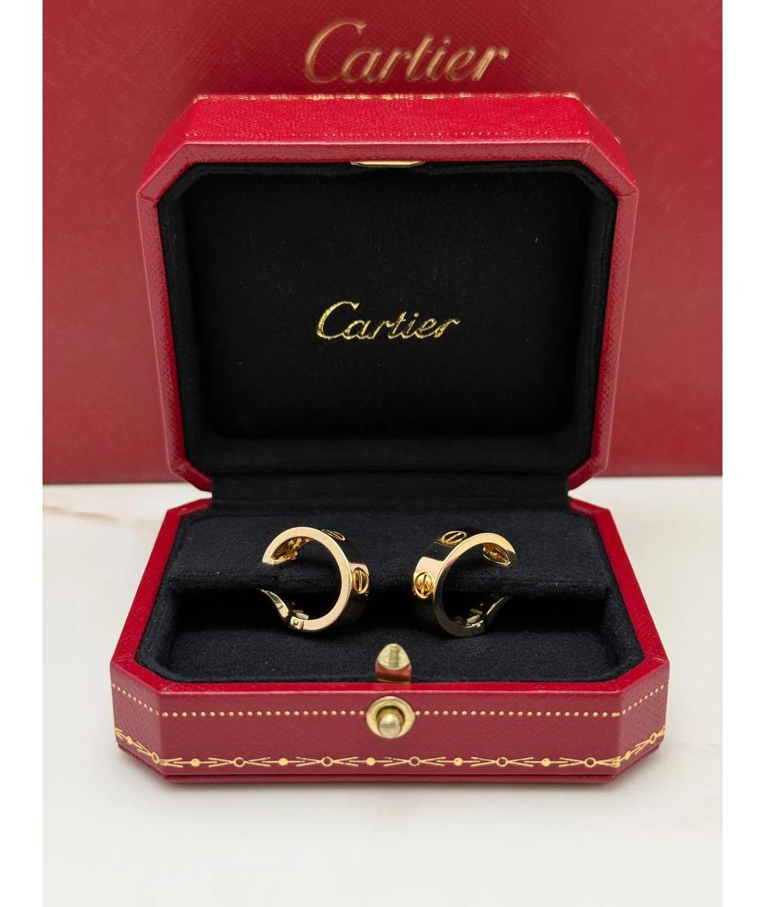 CARTIER Золотые серьги из желтого золота, фото 3