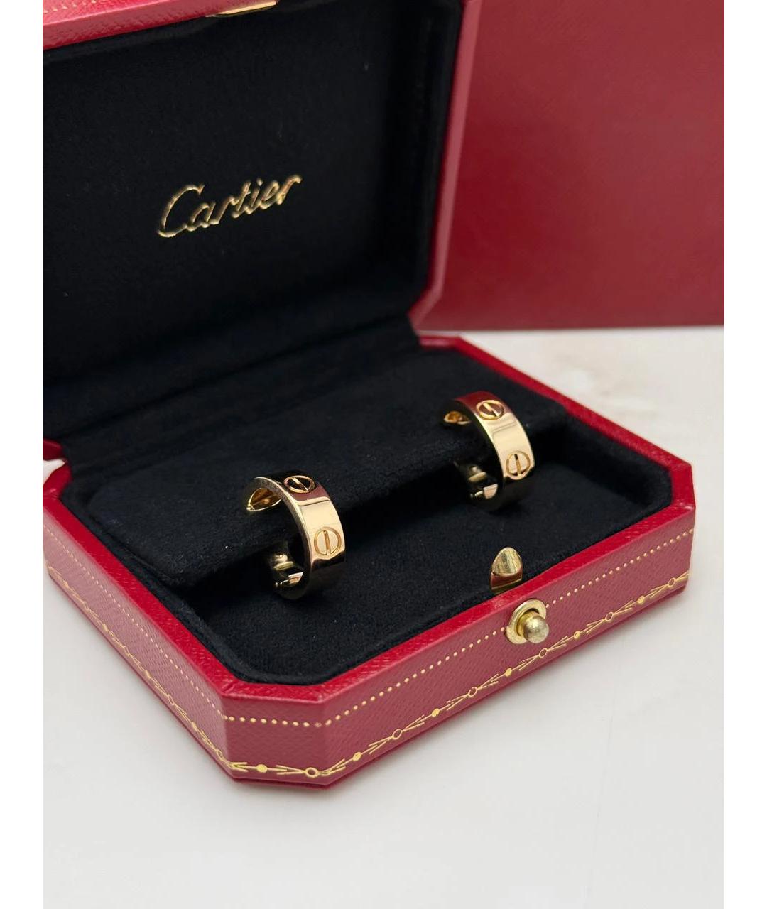 CARTIER Золотые серьги из желтого золота, фото 2