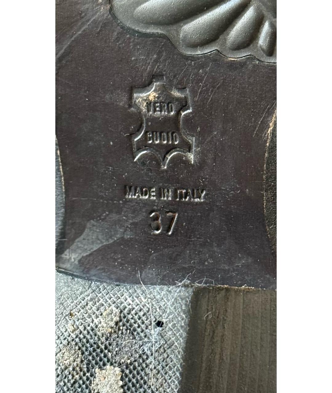 ROBERTO CAVALLI Коричневые кожаные ботинки, фото 8