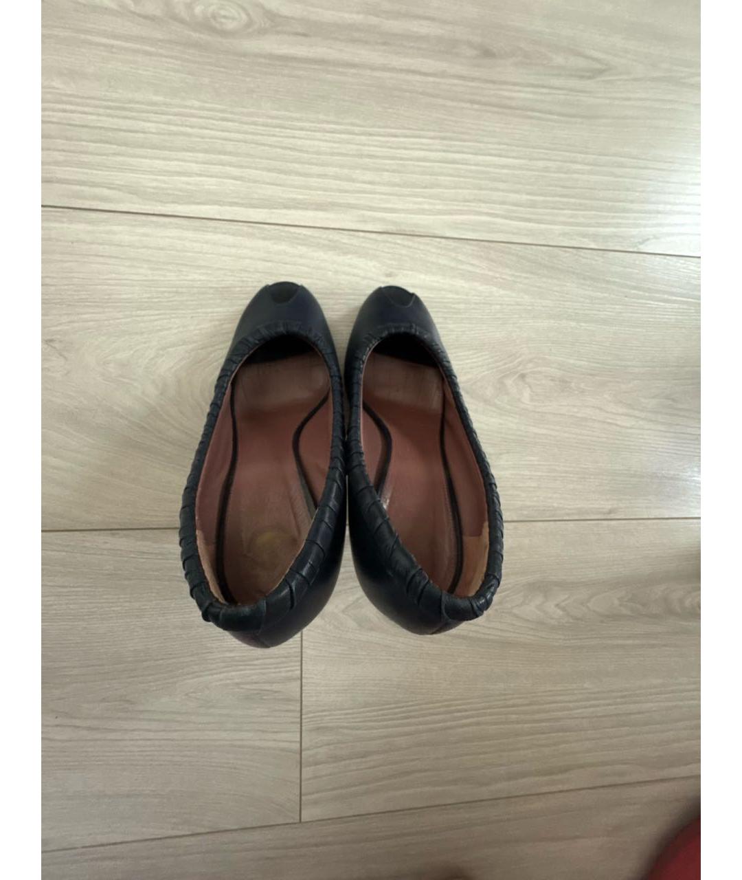 VICTOR AND ROLF Темно-синие кожаные туфли, фото 2