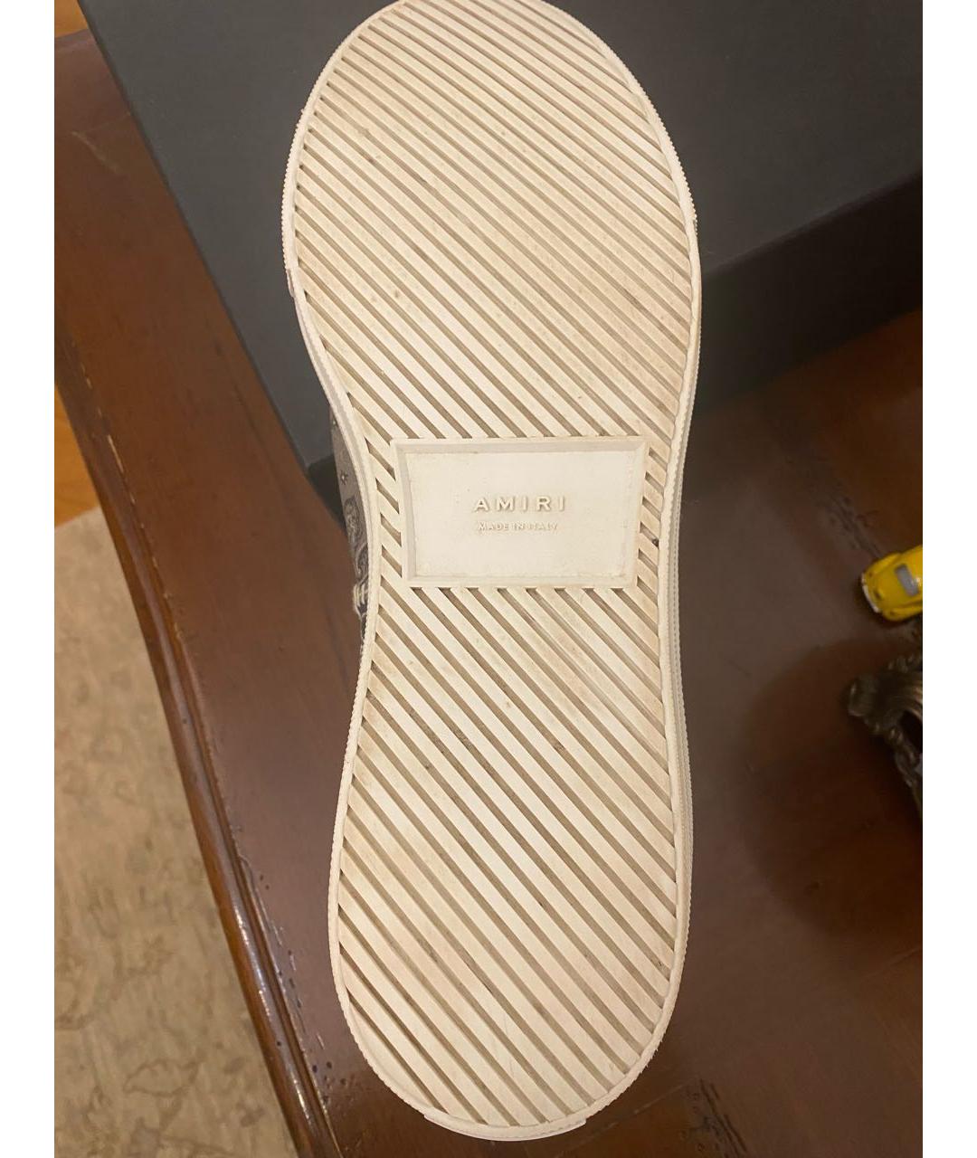 AMIRI Серые высокие кроссовки / кеды, фото 6