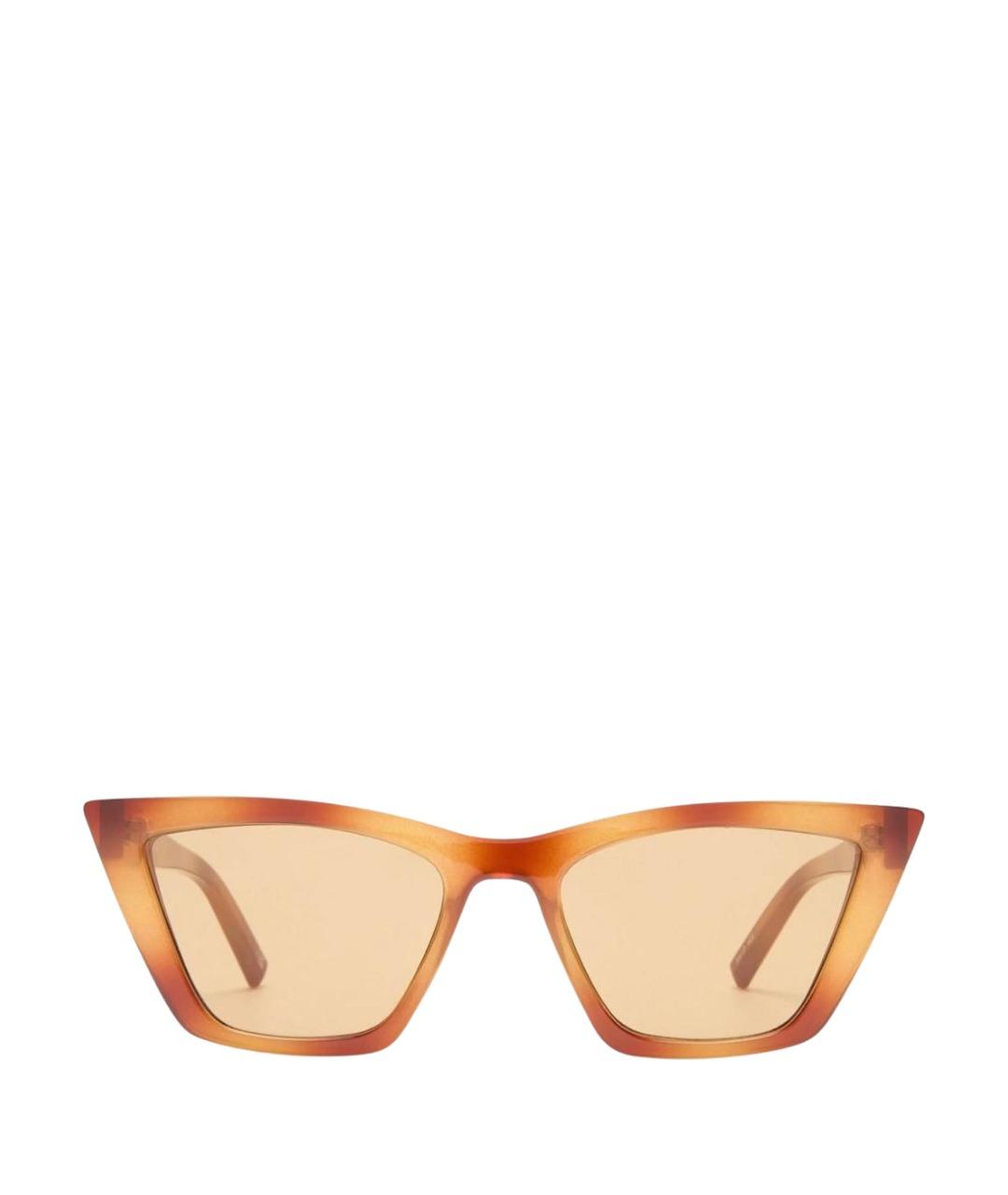 LE SPECS Коричневые пластиковые солнцезащитные очки, фото 10