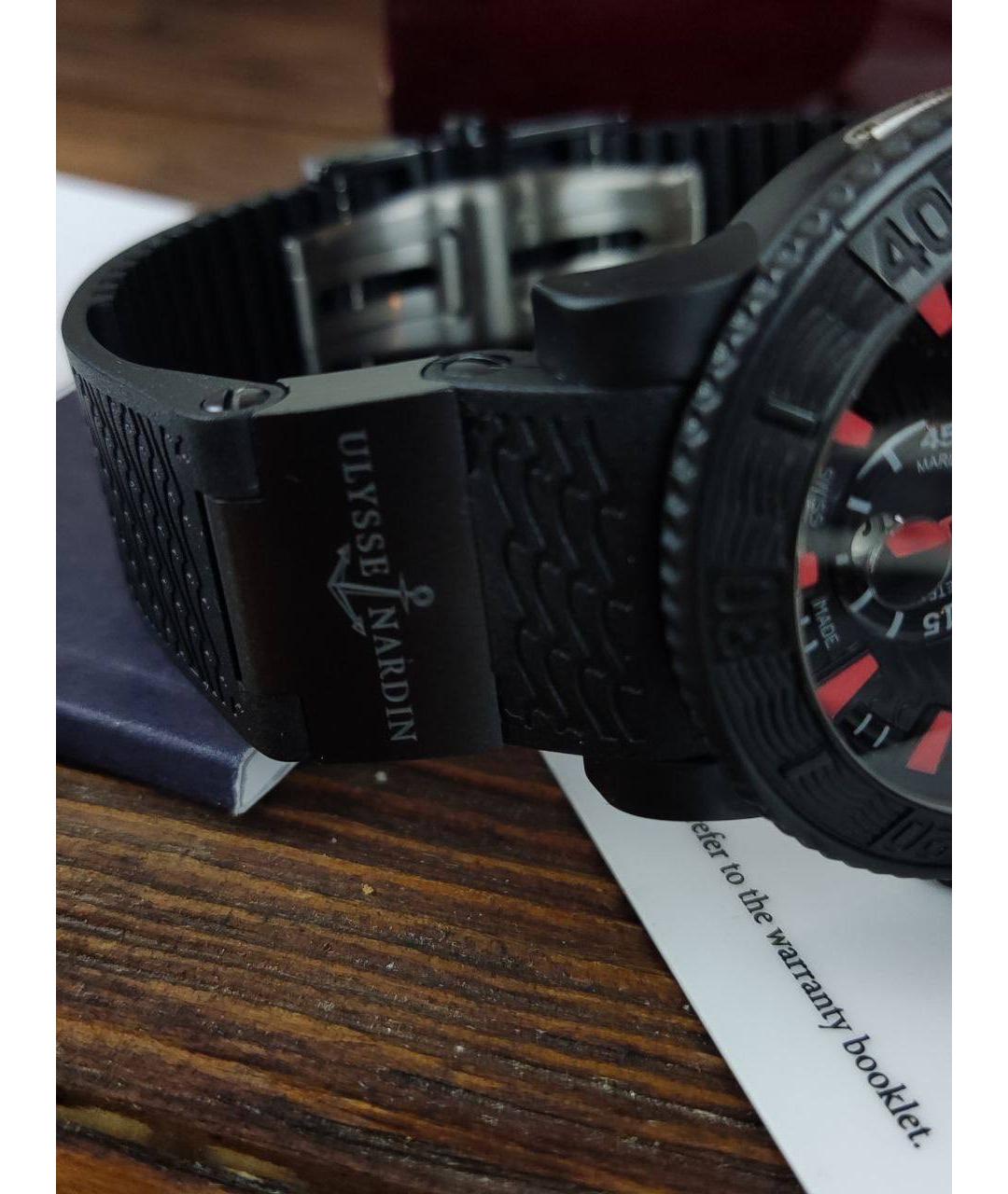 Ulysse Nardin Черные металлические часы, фото 4