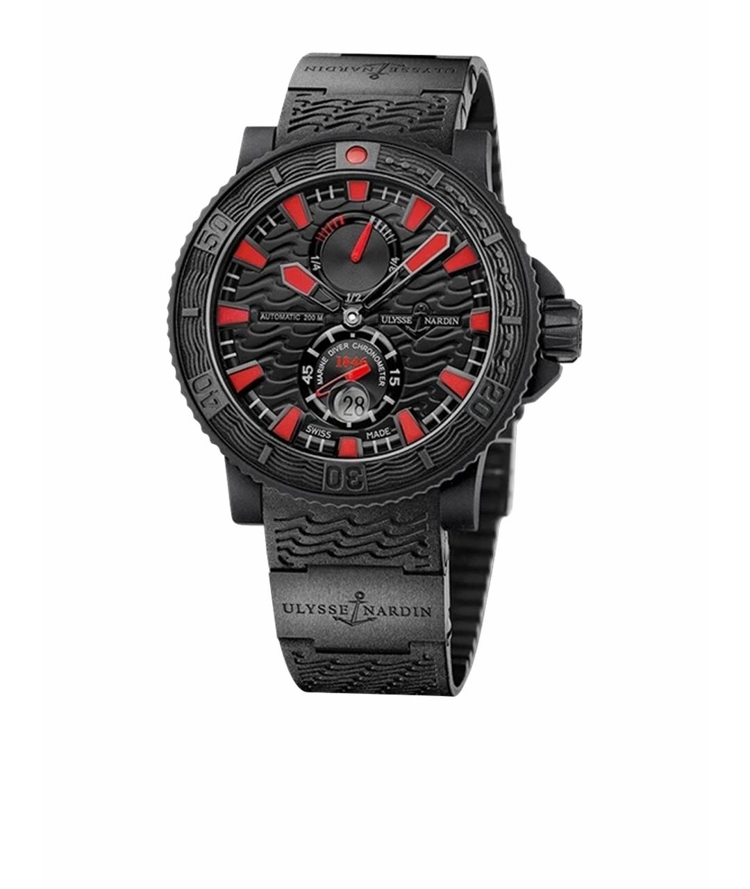 Ulysse Nardin Черные металлические часы, фото 1