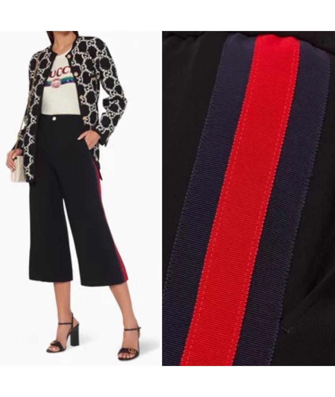 GUCCI Черные вискозные кюлоты, фото 8