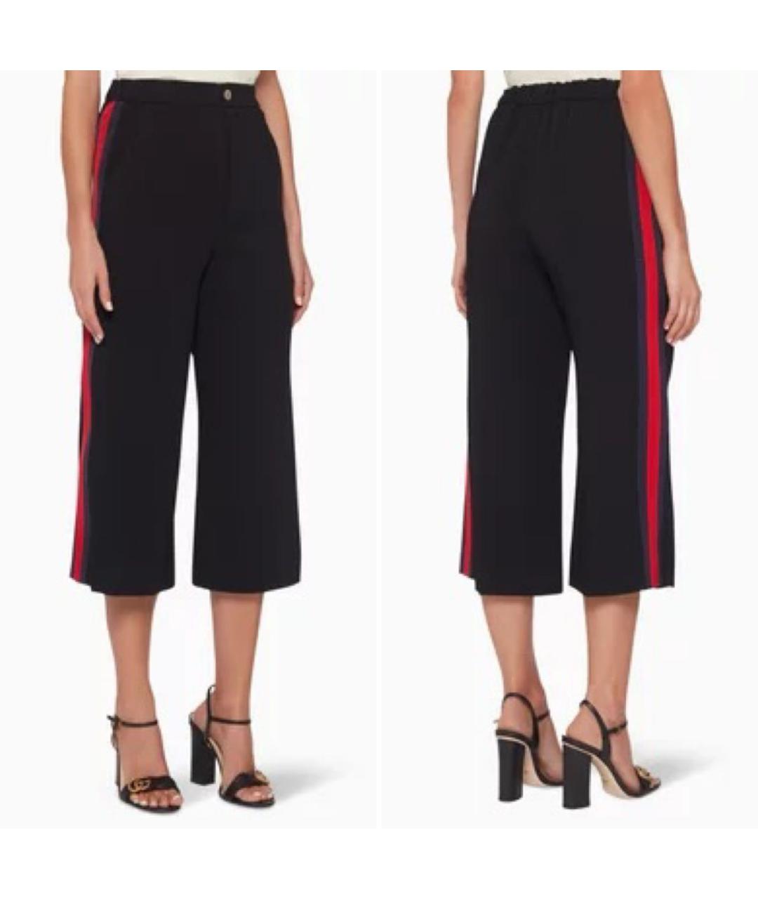 GUCCI Черные вискозные кюлоты, фото 2