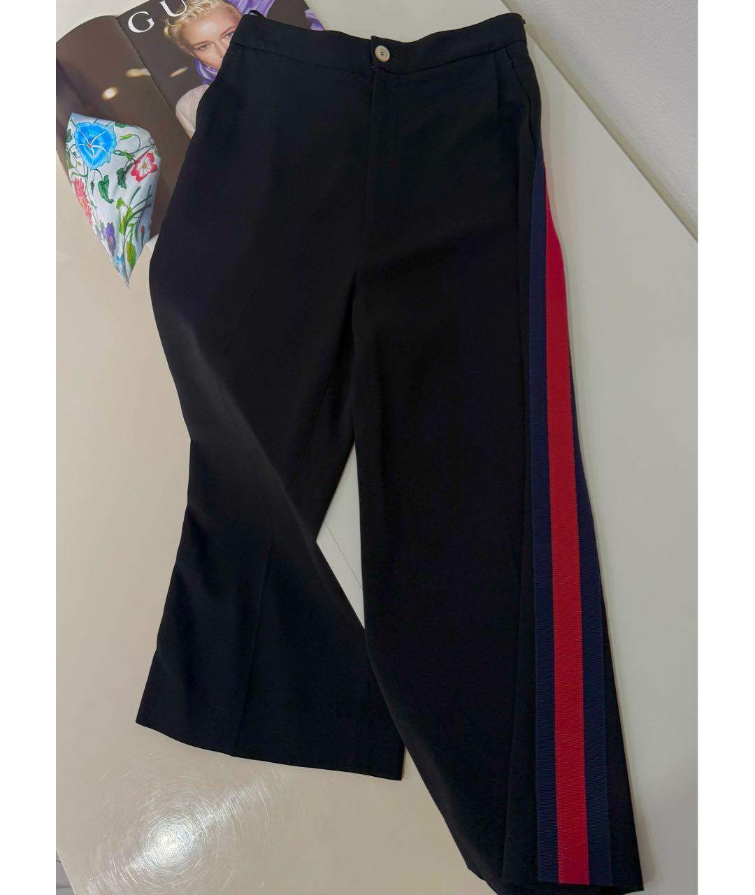 GUCCI Черные вискозные кюлоты, фото 3