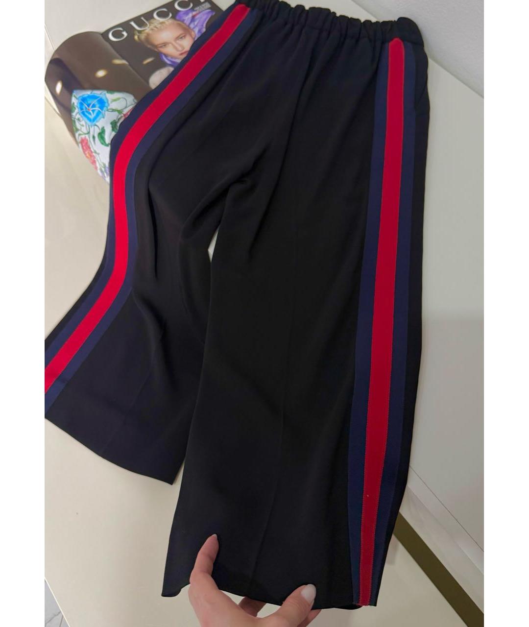 GUCCI Черные вискозные кюлоты, фото 4