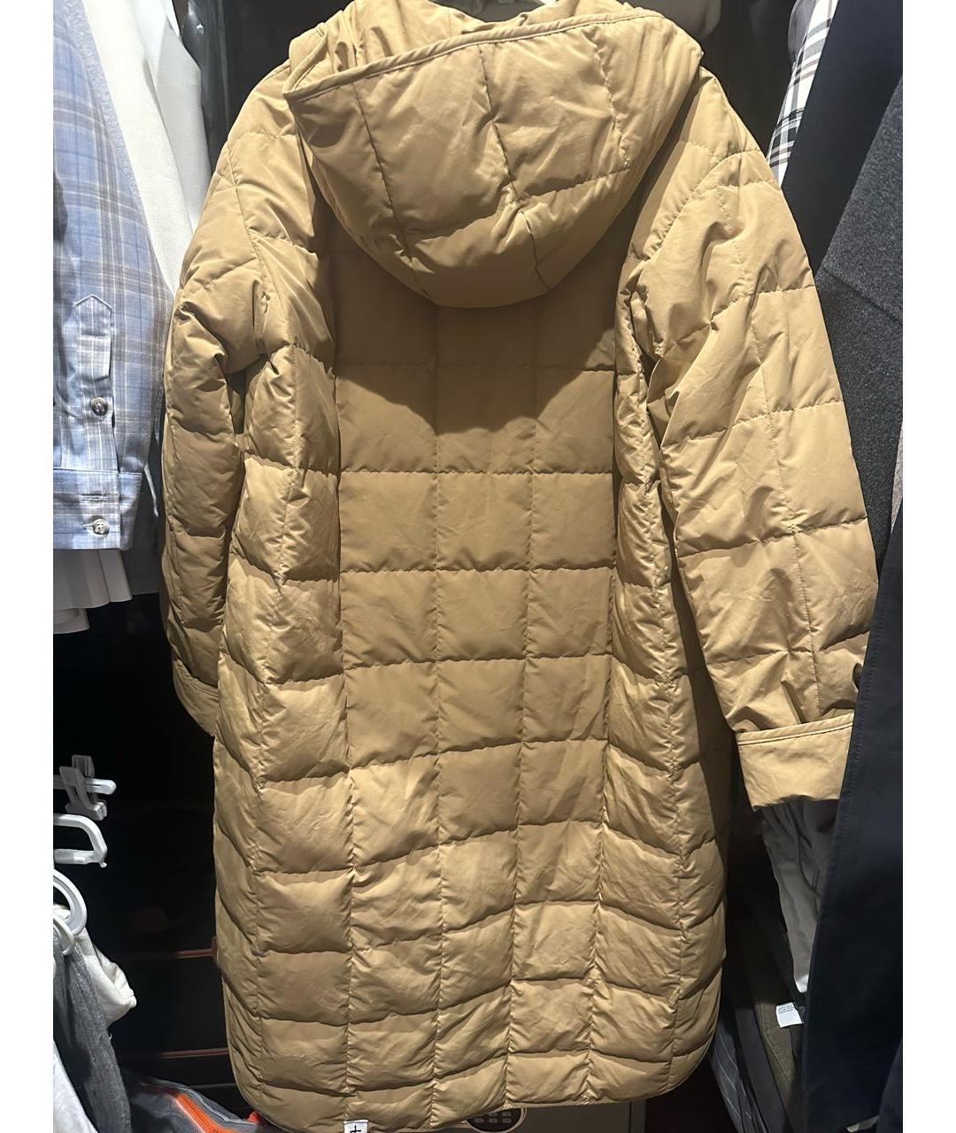 JIL SANDER Бежевое полиэстеровое пальто, фото 2