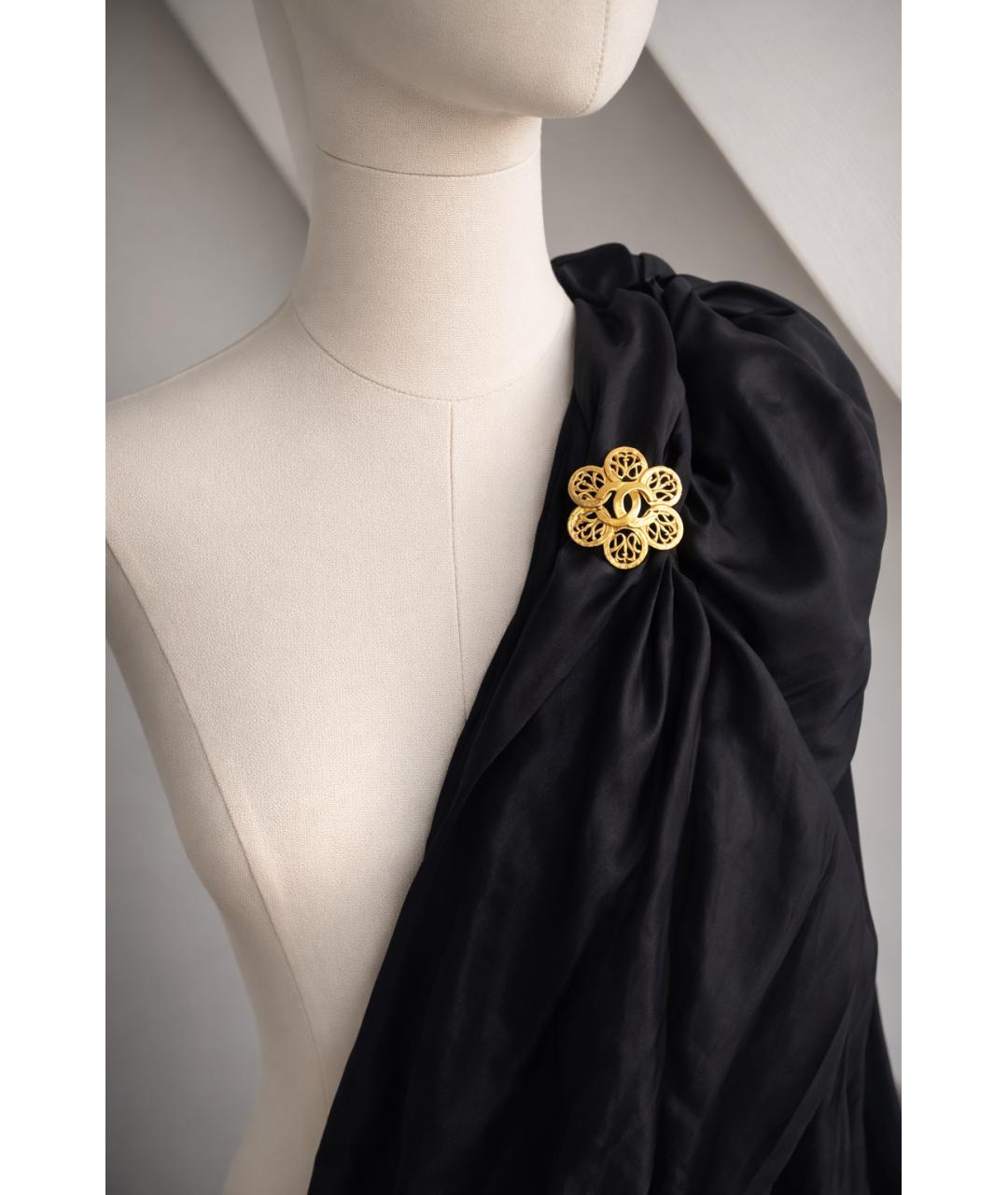 CHANEL Золотая металлическая булавка / брошь, фото 3