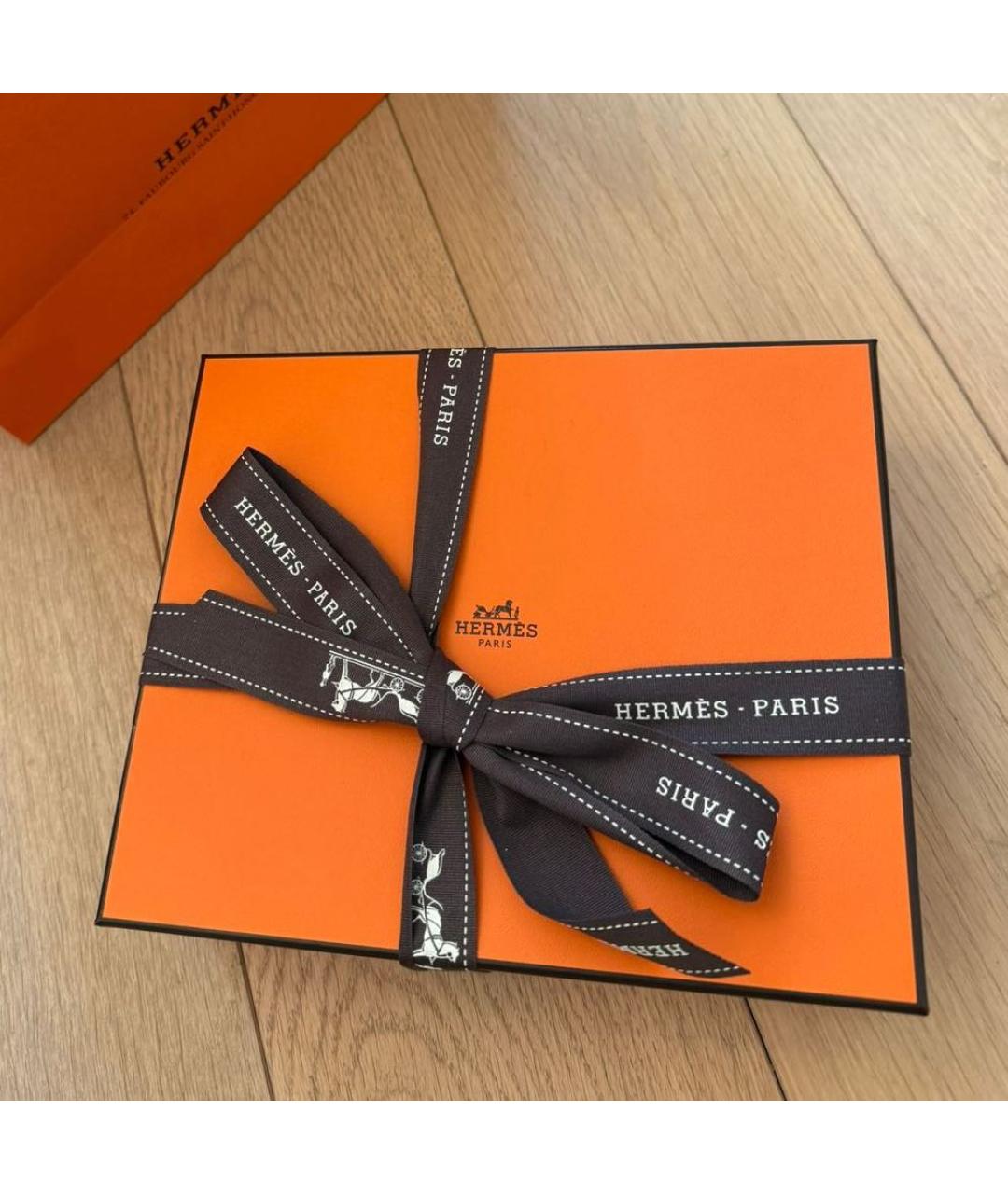 HERMES Коричневая кожаная сумка через плечо, фото 6