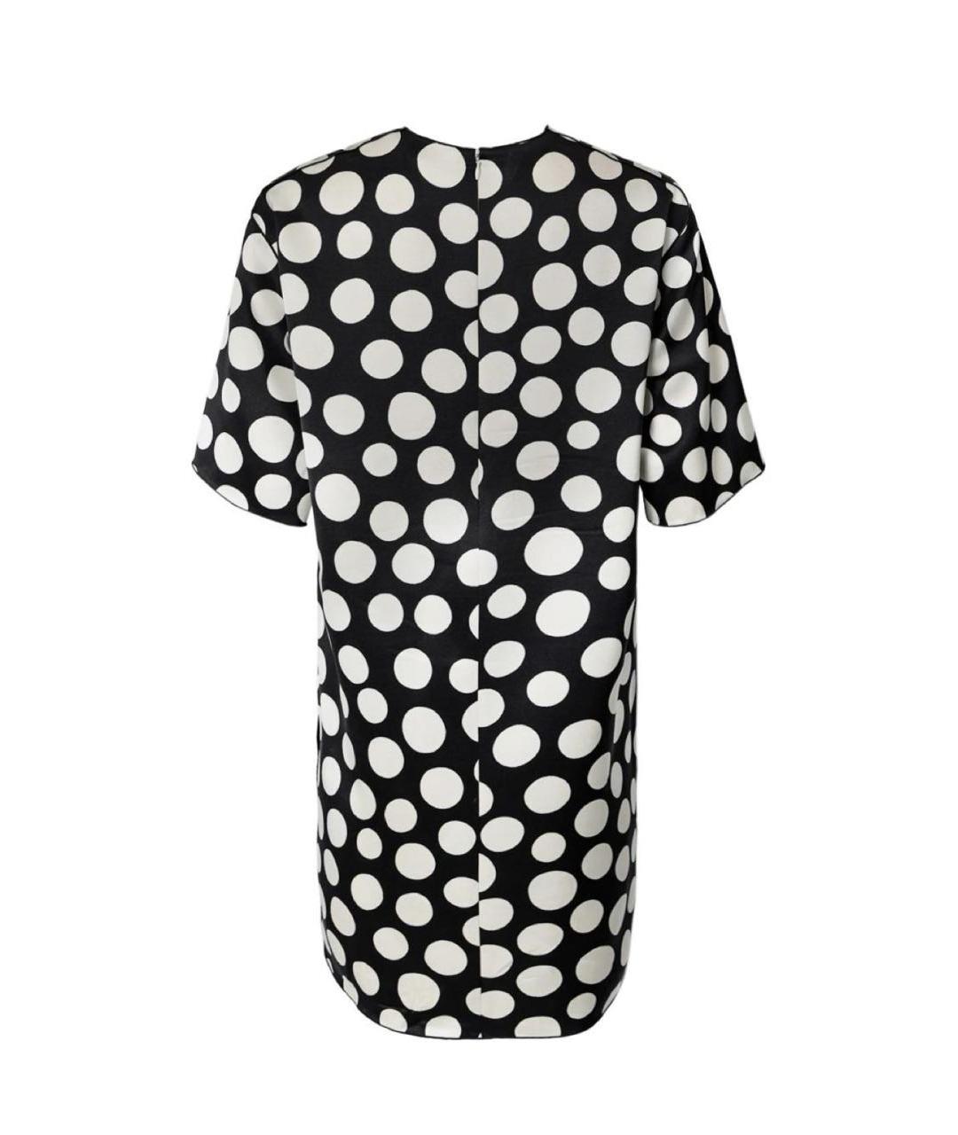 CELINE Черное шелковое повседневное платье, фото 2